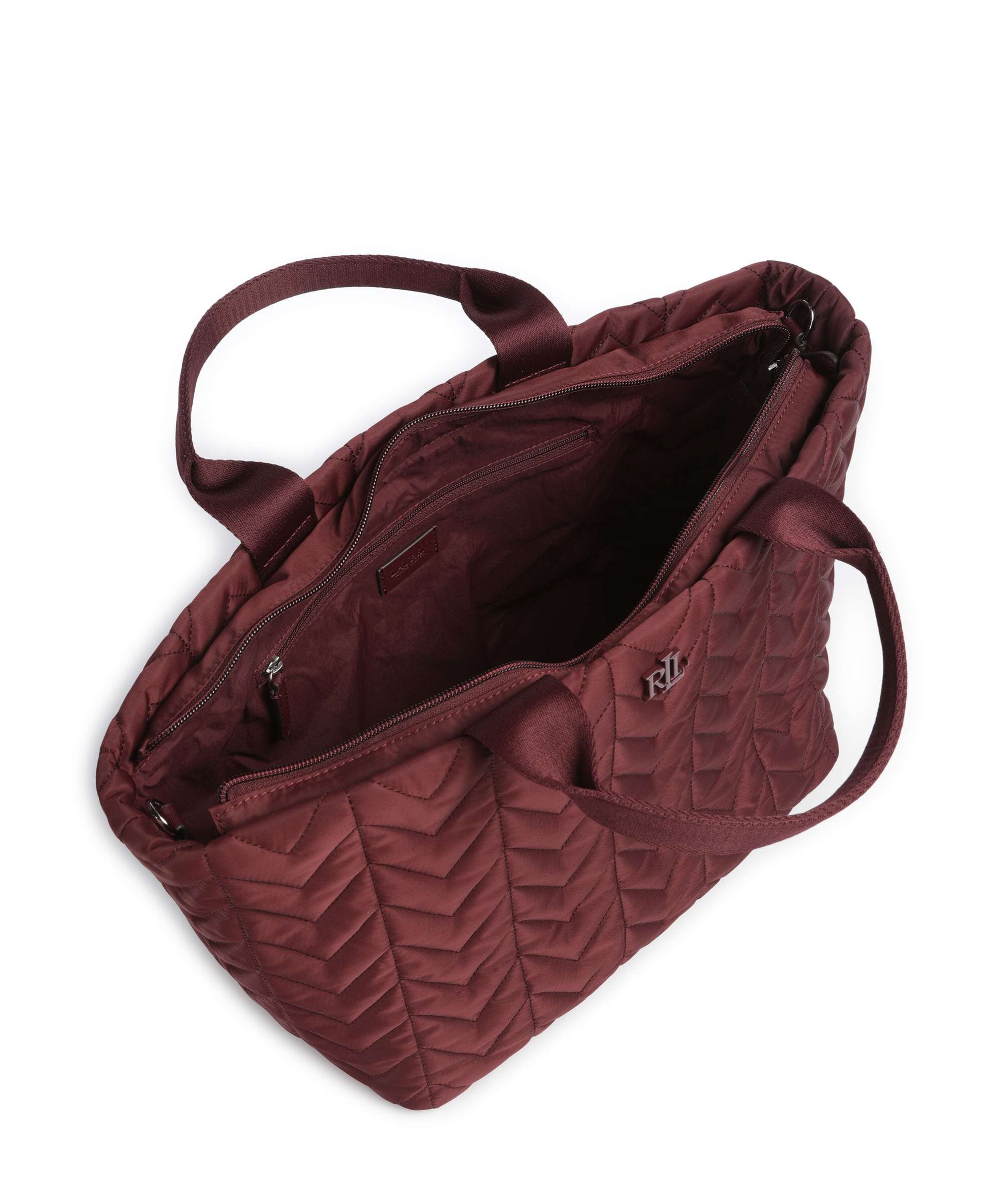 Lauren Ralph Lauren Stevie Extra Large Handbag dark garnet - Image 5
