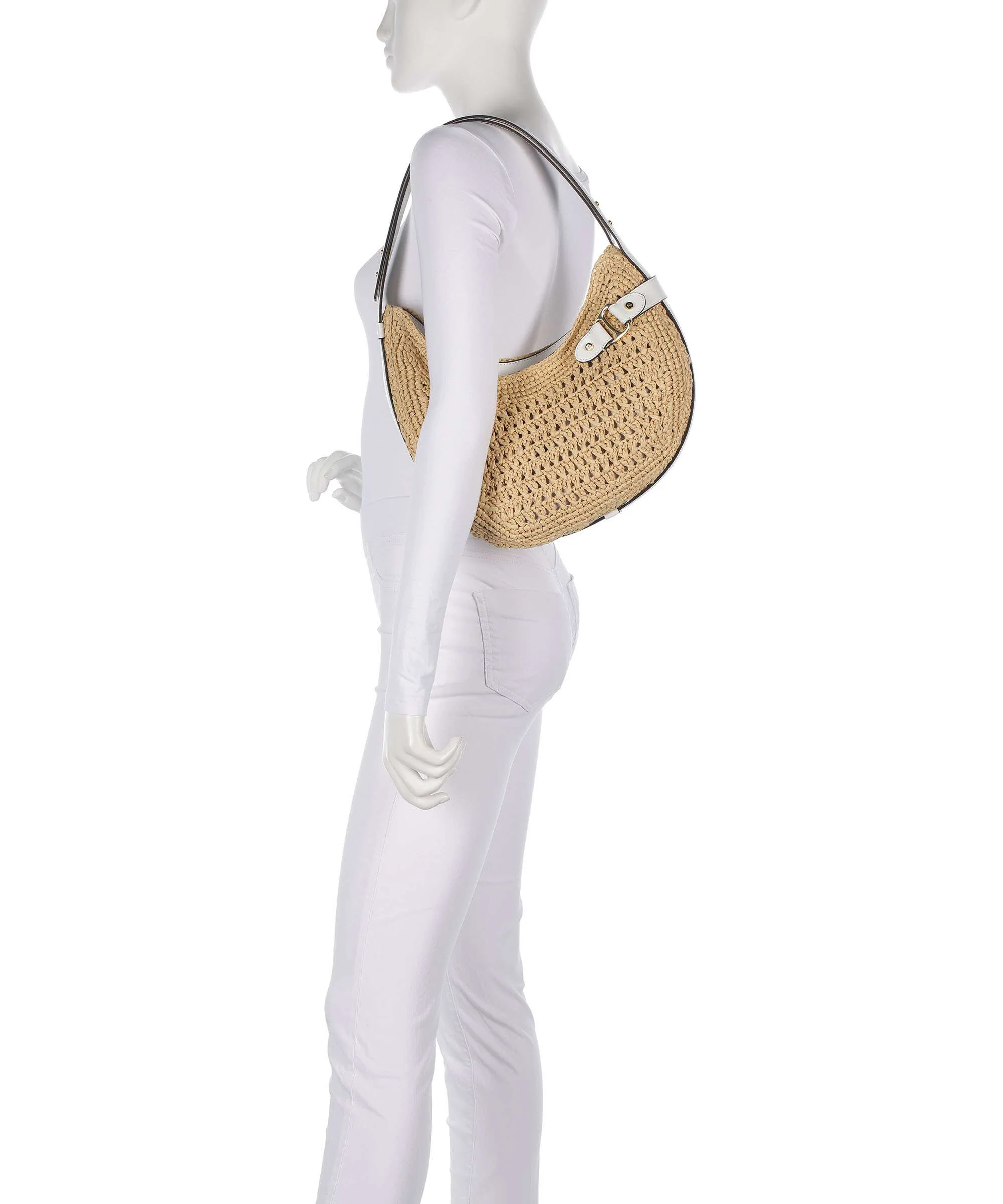 Lauren Ralph Lauren Tasha Large Shoulder bag natural/white - Image 3