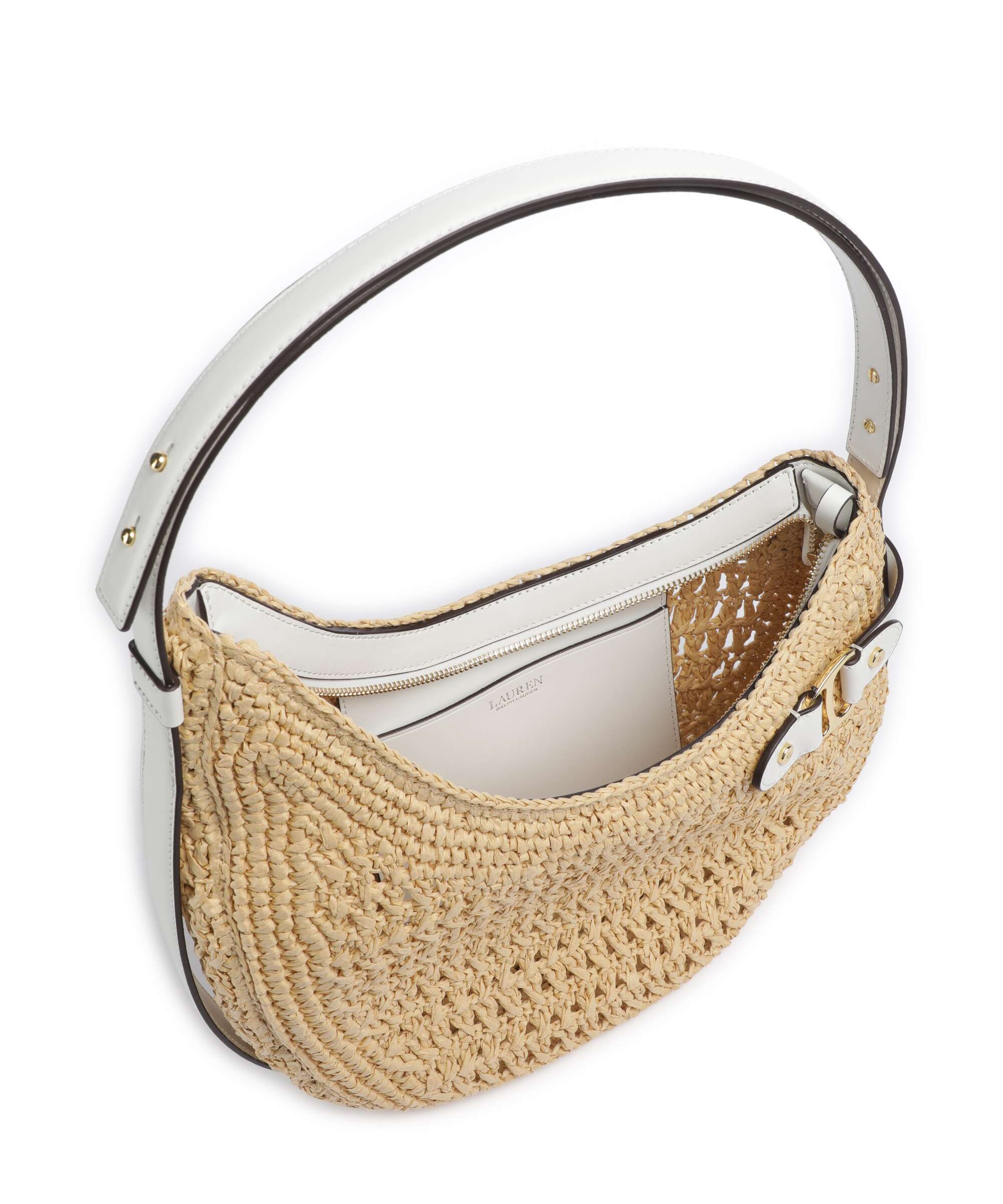 Lauren Ralph Lauren Tasha Large Shoulder bag natural/white - Image 6
