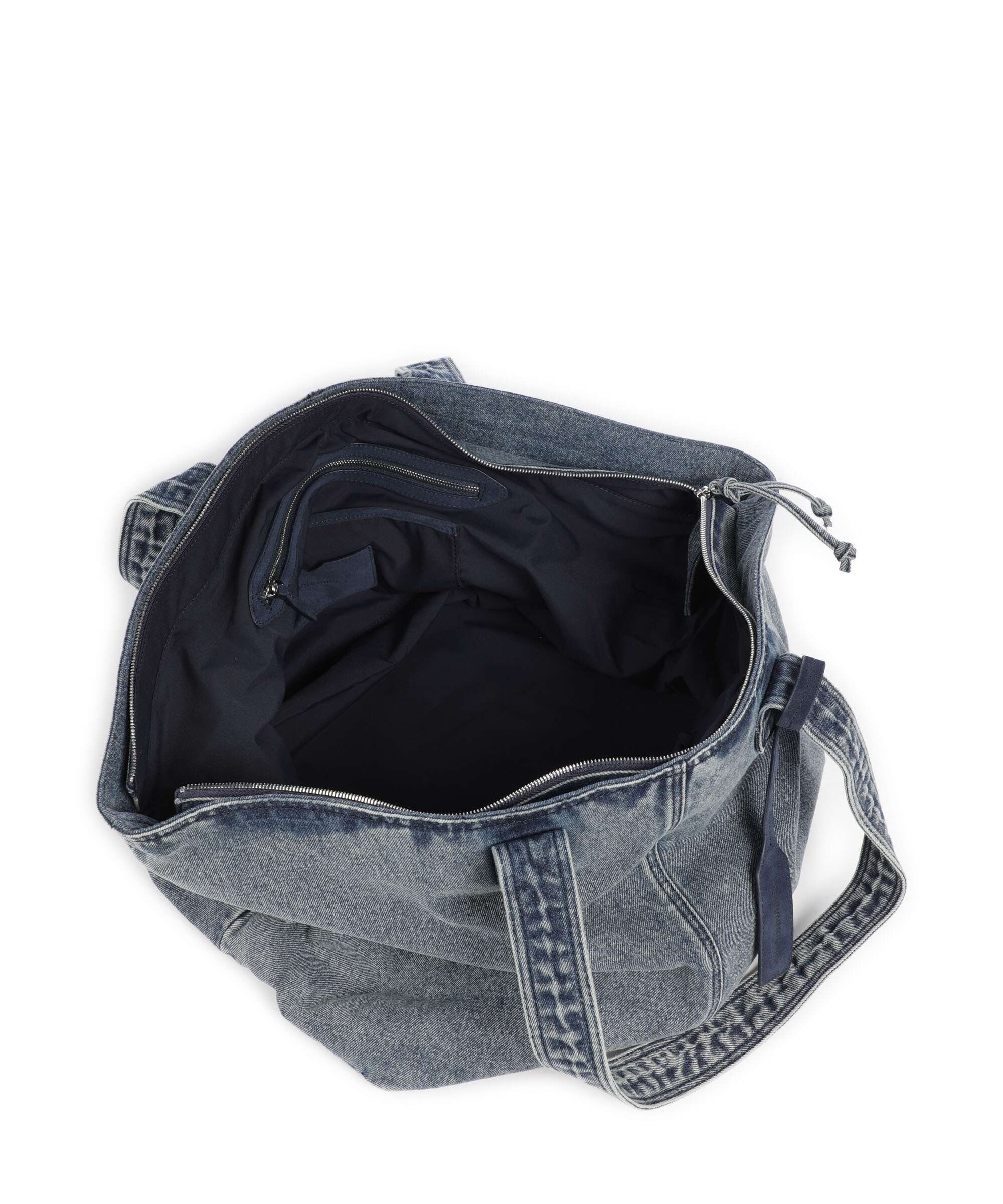 Les Visionnaires Alba Denim Essential Tote bag washed denim - Image 5
