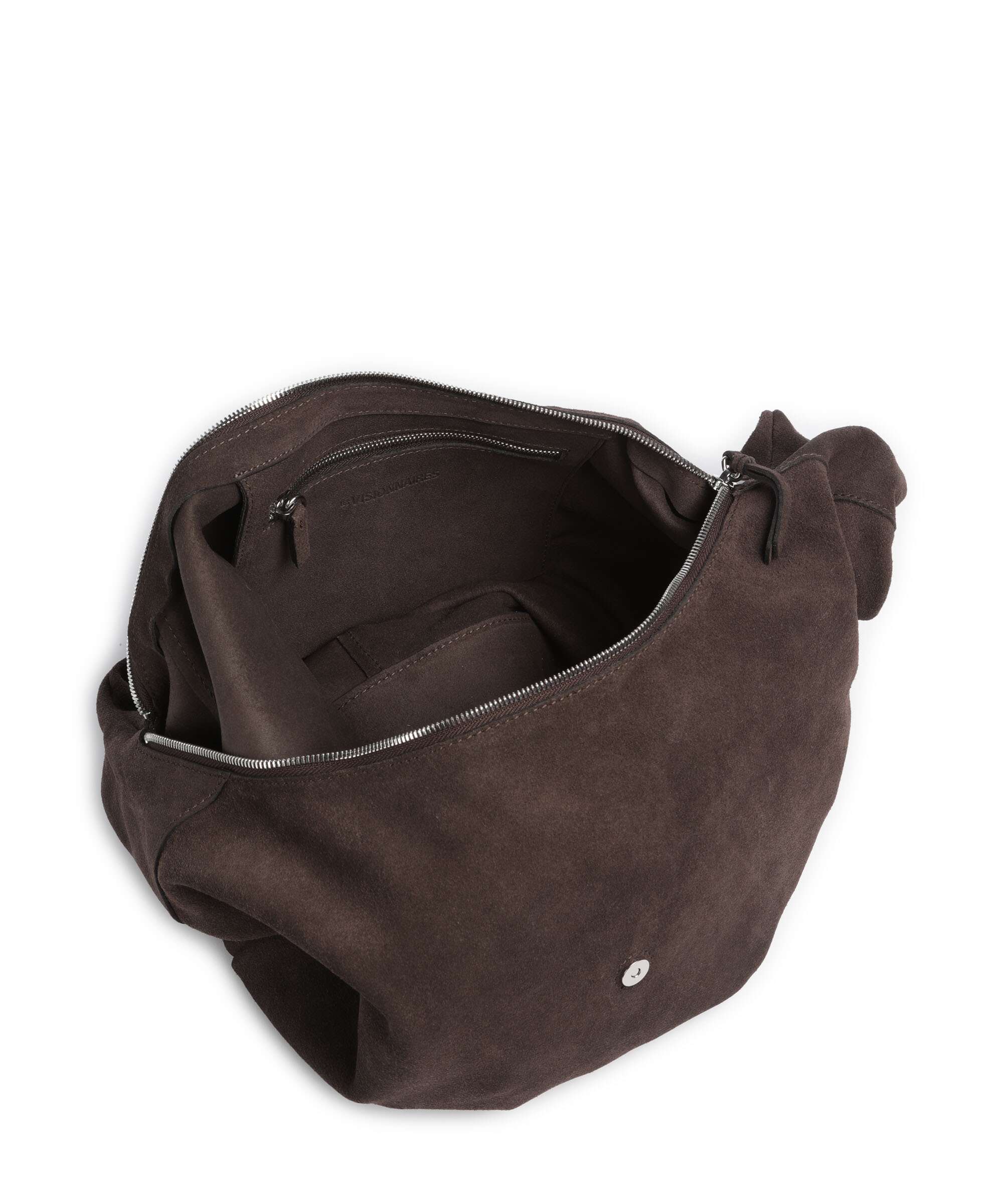 Les Visionnaires Claudine Rebel Cozy Hobo bag dark brown - Image 5
