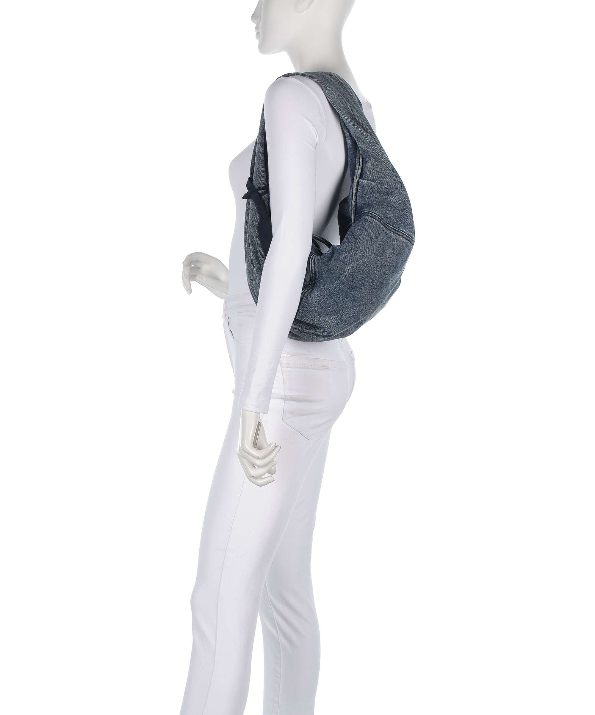Les Visionnaires Greta Denim Essential Hobo bag washed denim - Image 3