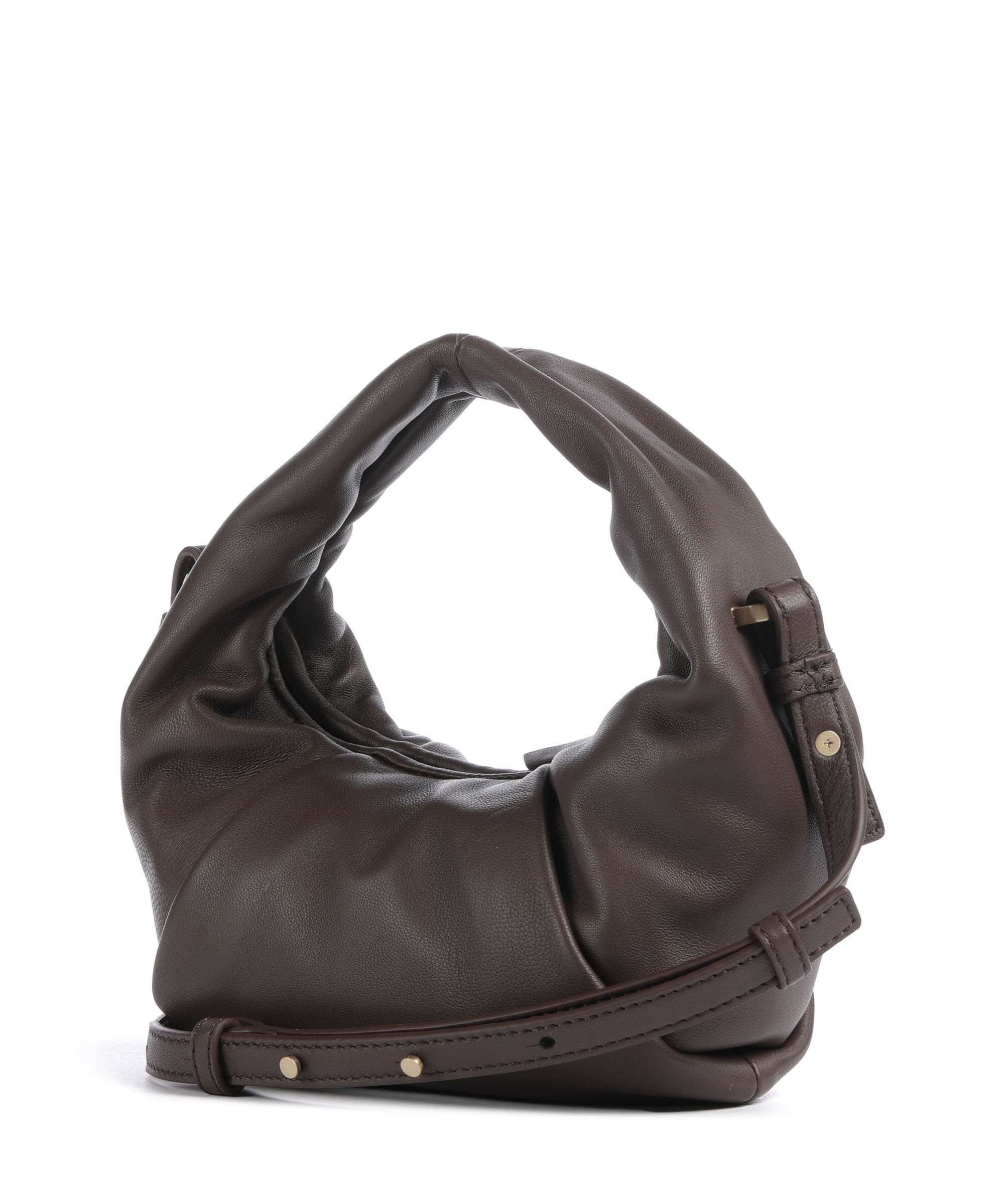 Les Visionnaires Greta Essential Silky Mini Crossbody bag chocolate - Image 2