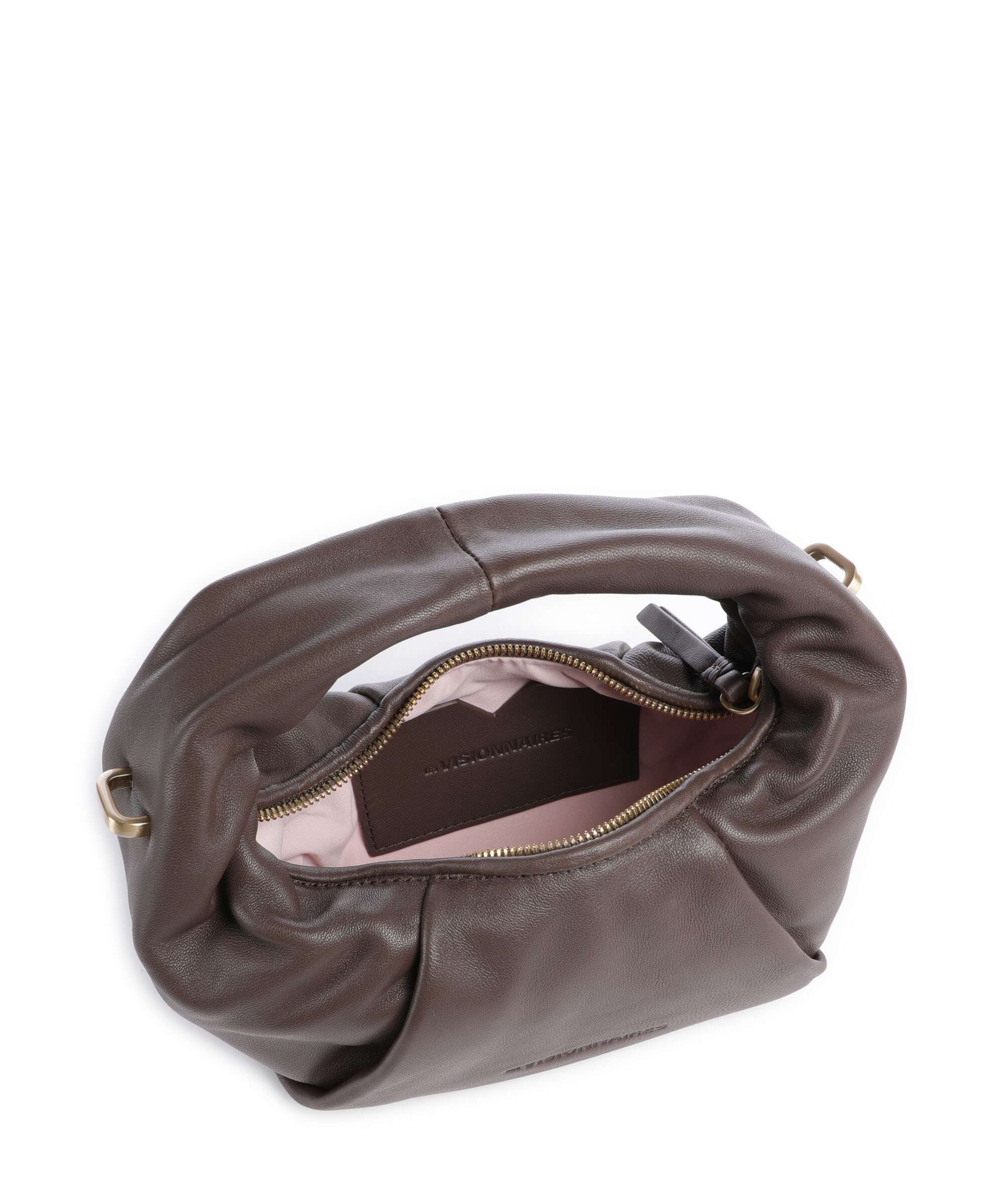 Les Visionnaires Greta Essential Silky Mini Crossbody bag chocolate - Image 6