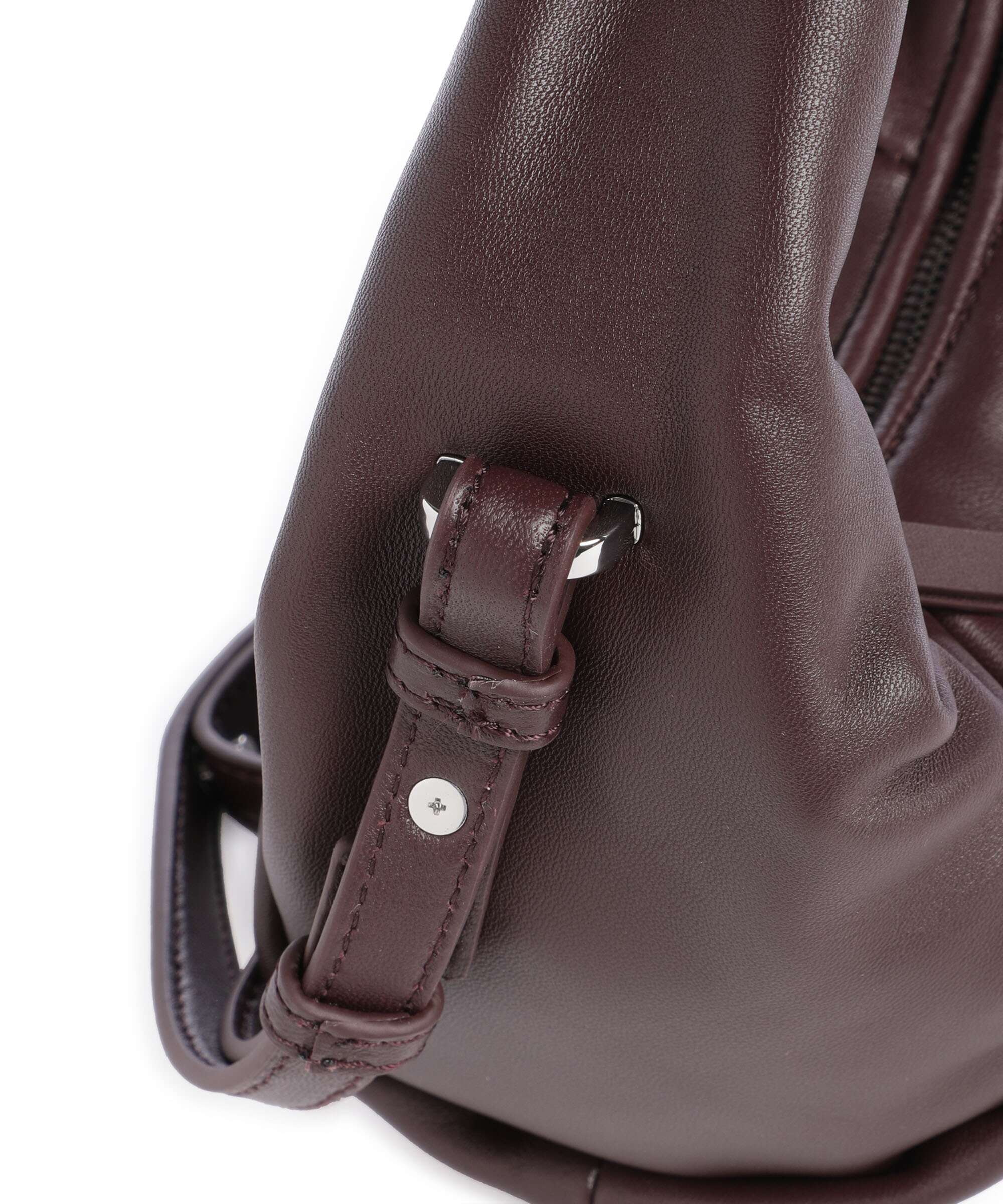 Les Visionnaires Greta Essential Silky Mini Crossbody bag aubergine - Image 4