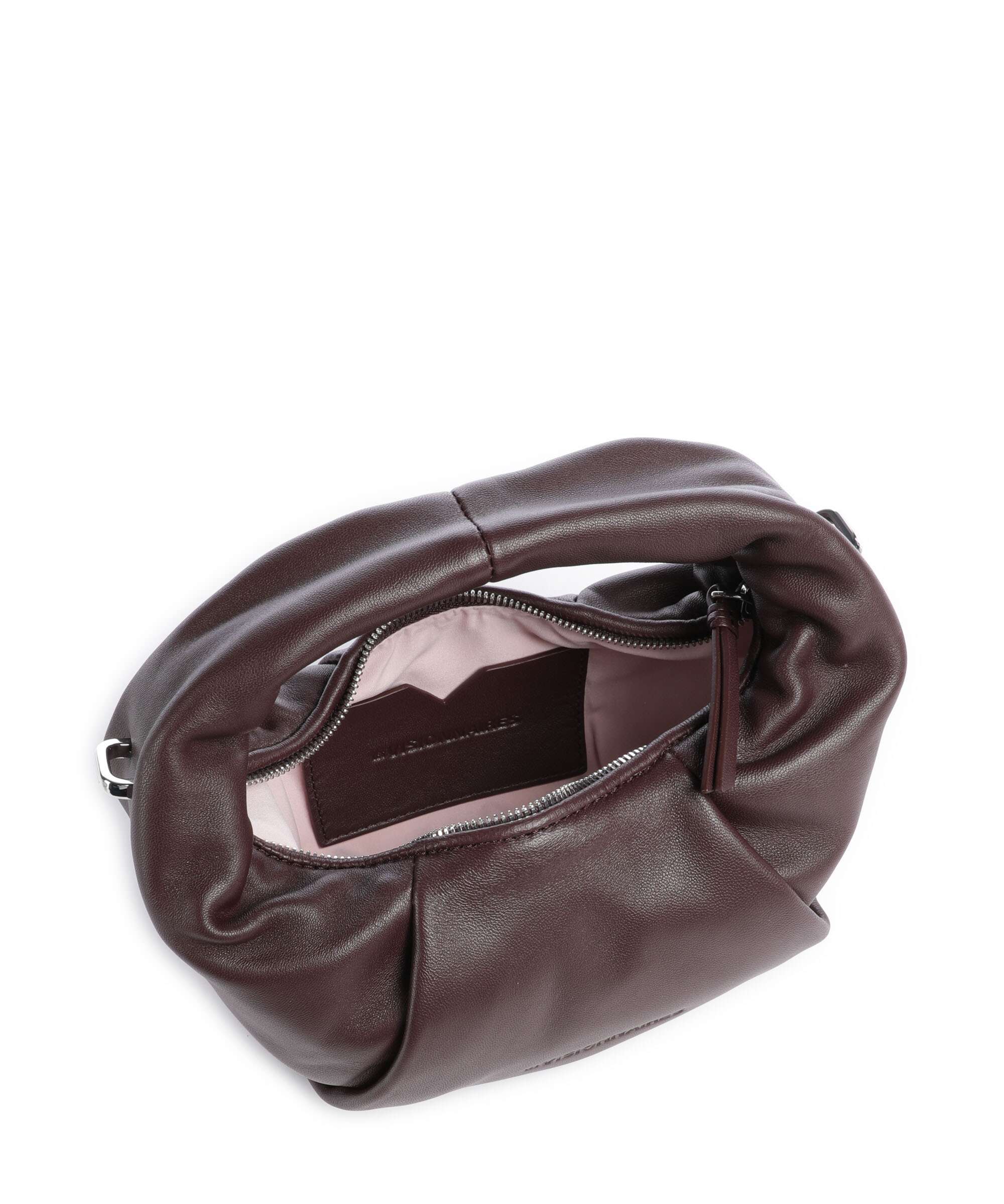 Les Visionnaires Greta Essential Silky Mini Crossbody bag aubergine - Image 6
