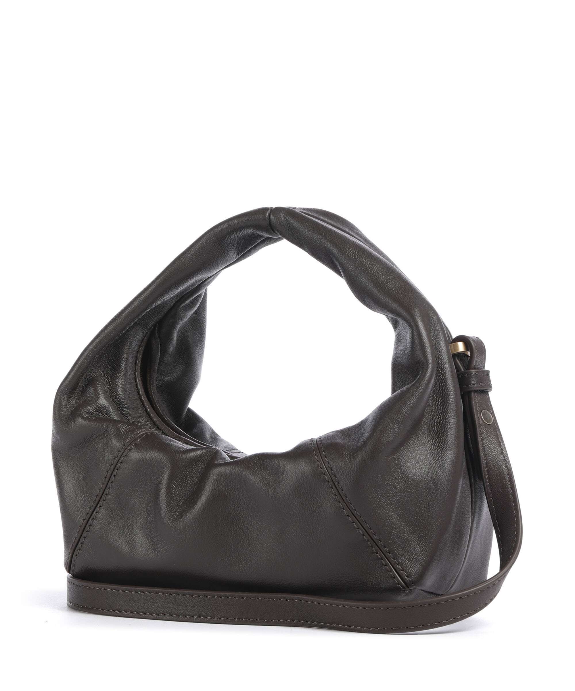 Les Visionnaires Greta Icon Cinkle Silky Handbag chocolate brown - Image 2