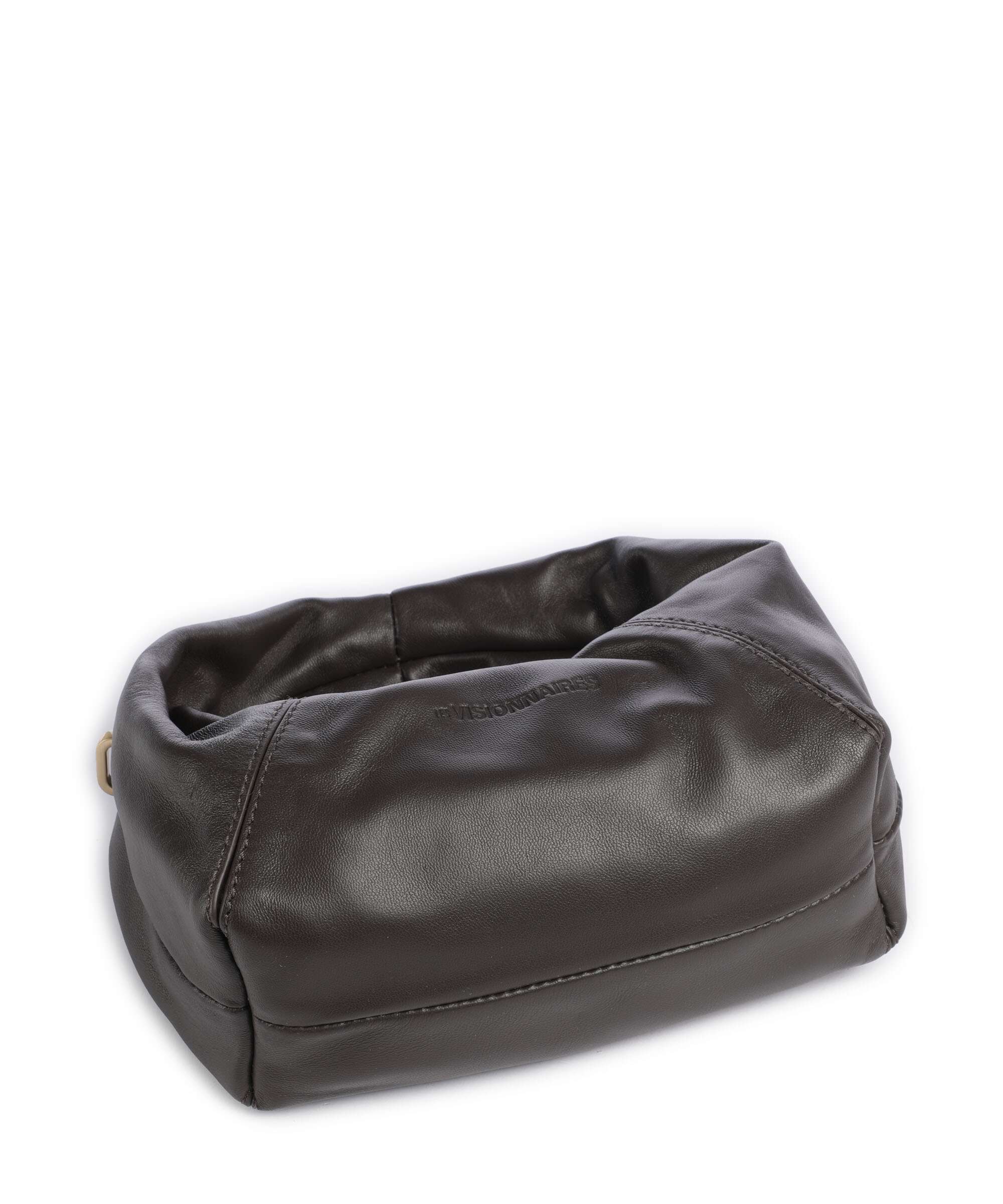 Les Visionnaires Greta Icon Cinkle Silky Handbag chocolate brown - Image 5