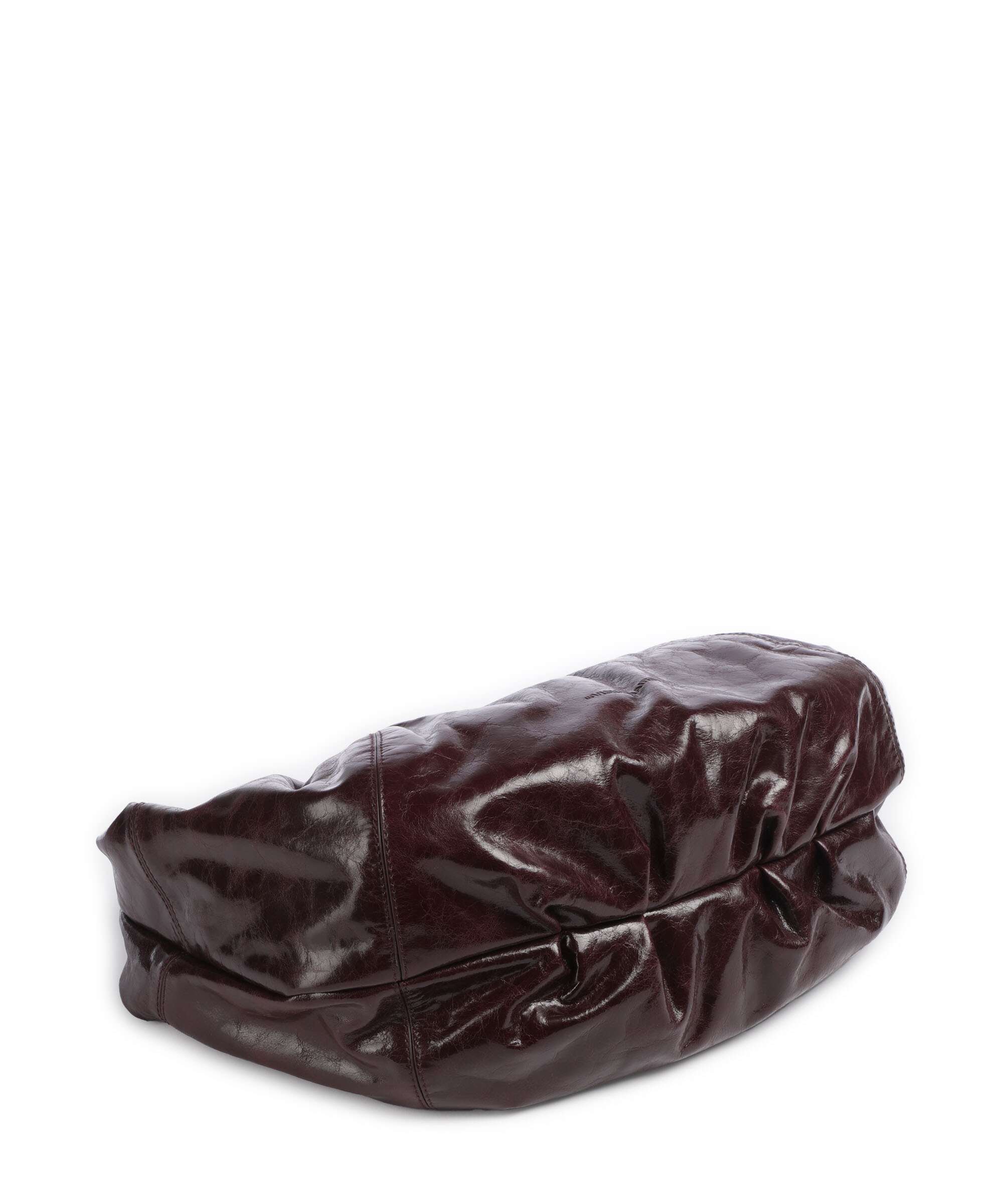 Les Visionnaires Greta Icon Crinkle Hobo bag bordeaux red - Image 4