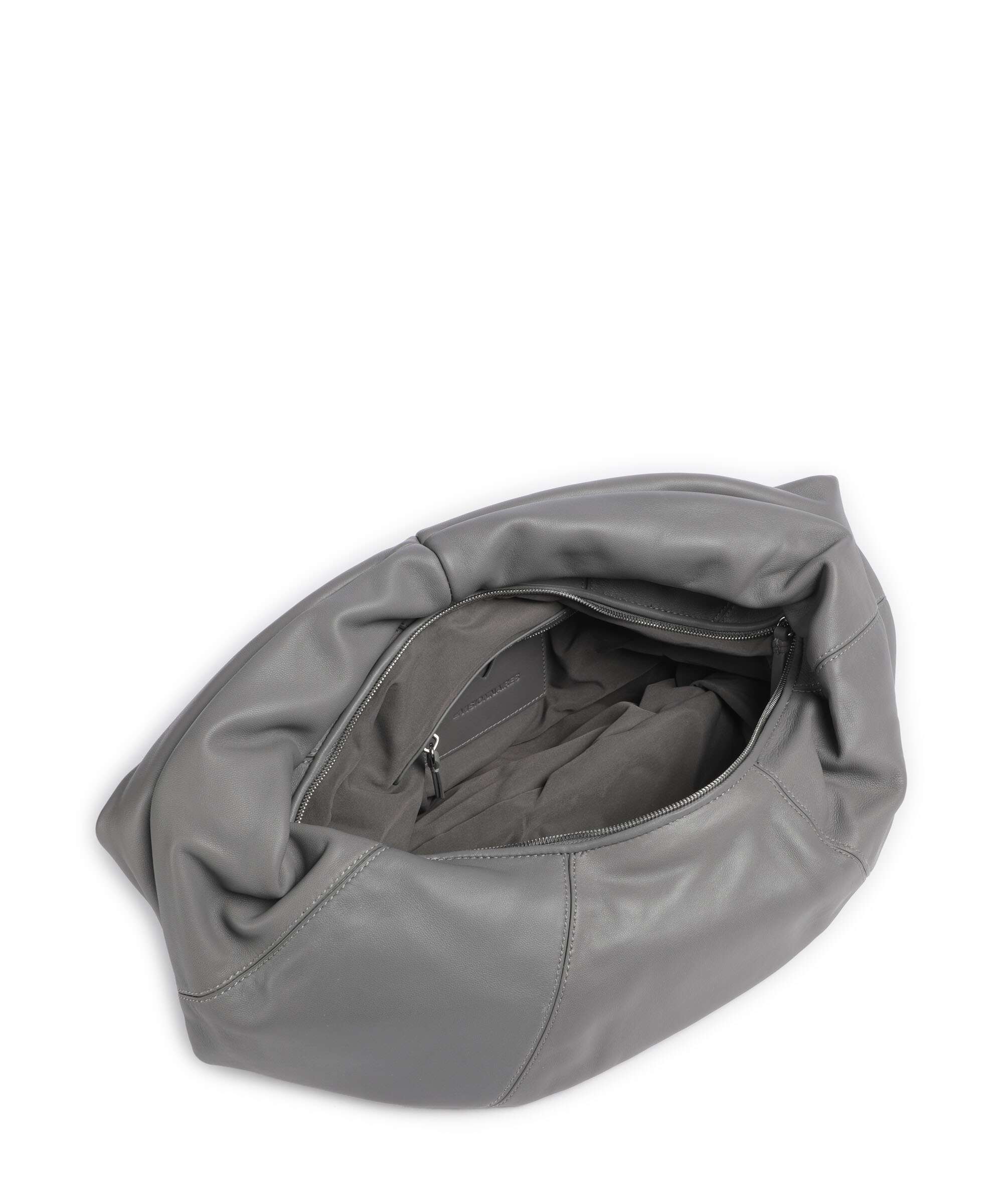 Les Visionnaires Greta Icon Silky Hobo bag titanium grey - Image 5