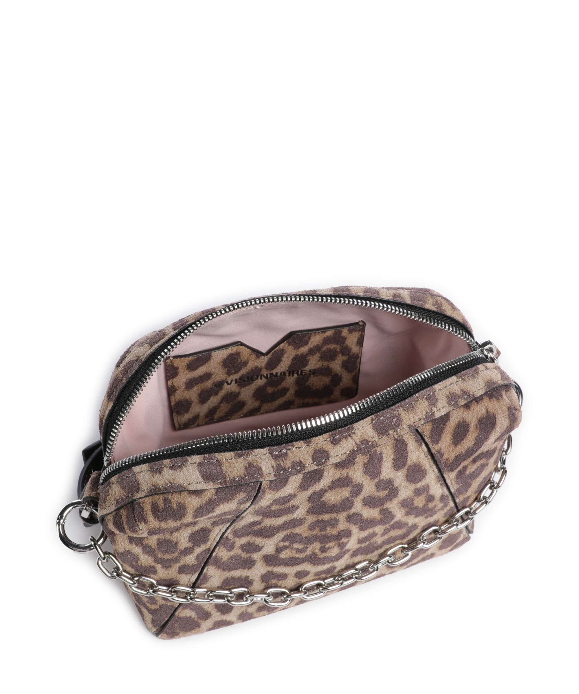 Les Visionnaires Lynn Cozy Chain Crossbody bag leo print - Image 6