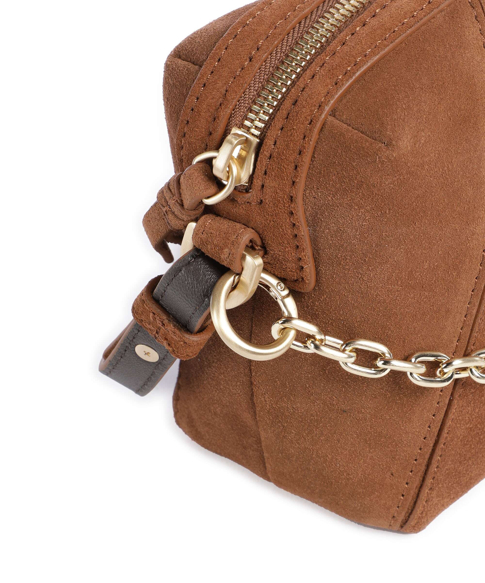 Les Visionnaires Lynn Cozy Chain Crossbody bag cognac - Image 4