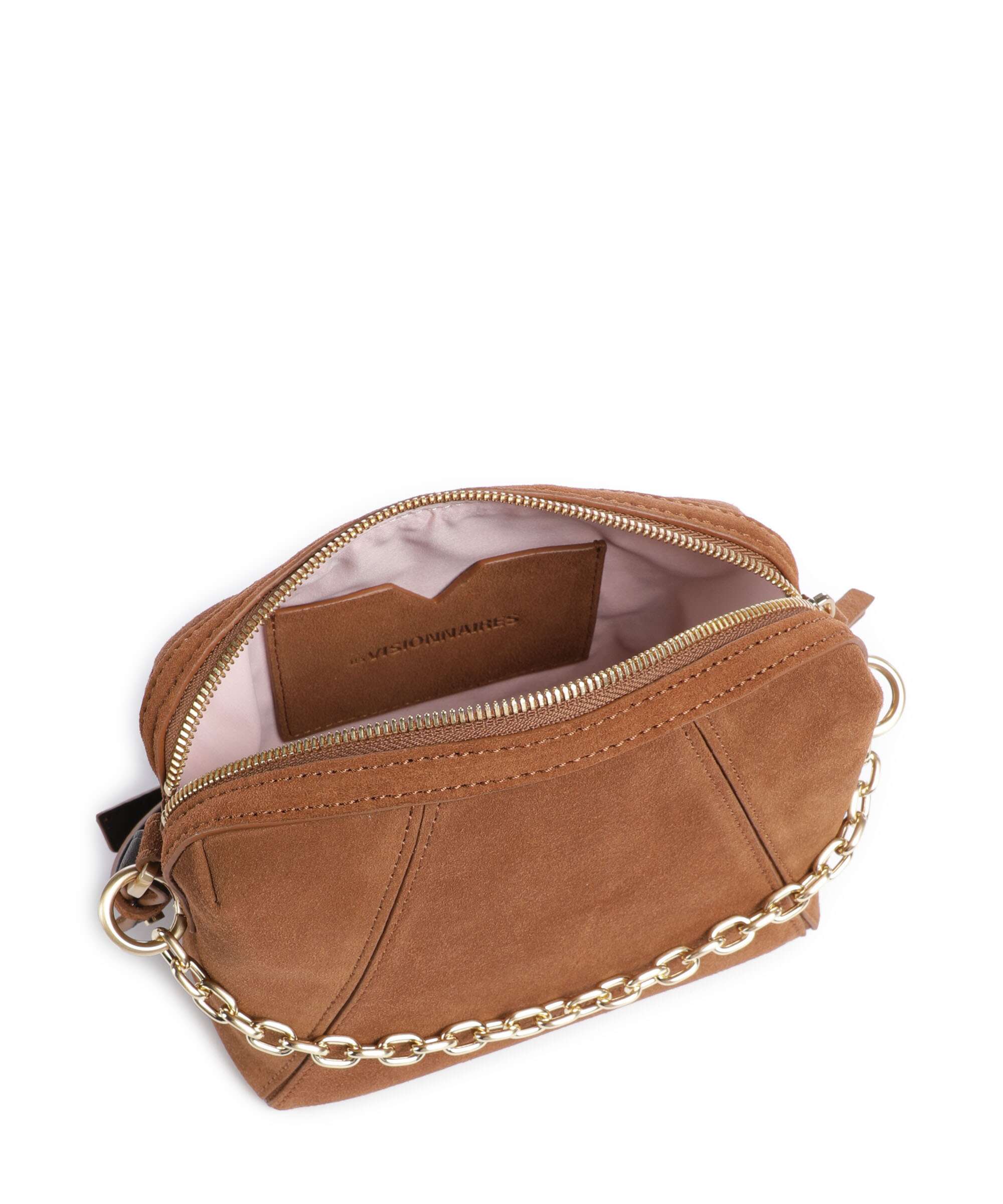 Les Visionnaires Lynn Cozy Chain Crossbody bag cognac - Image 6