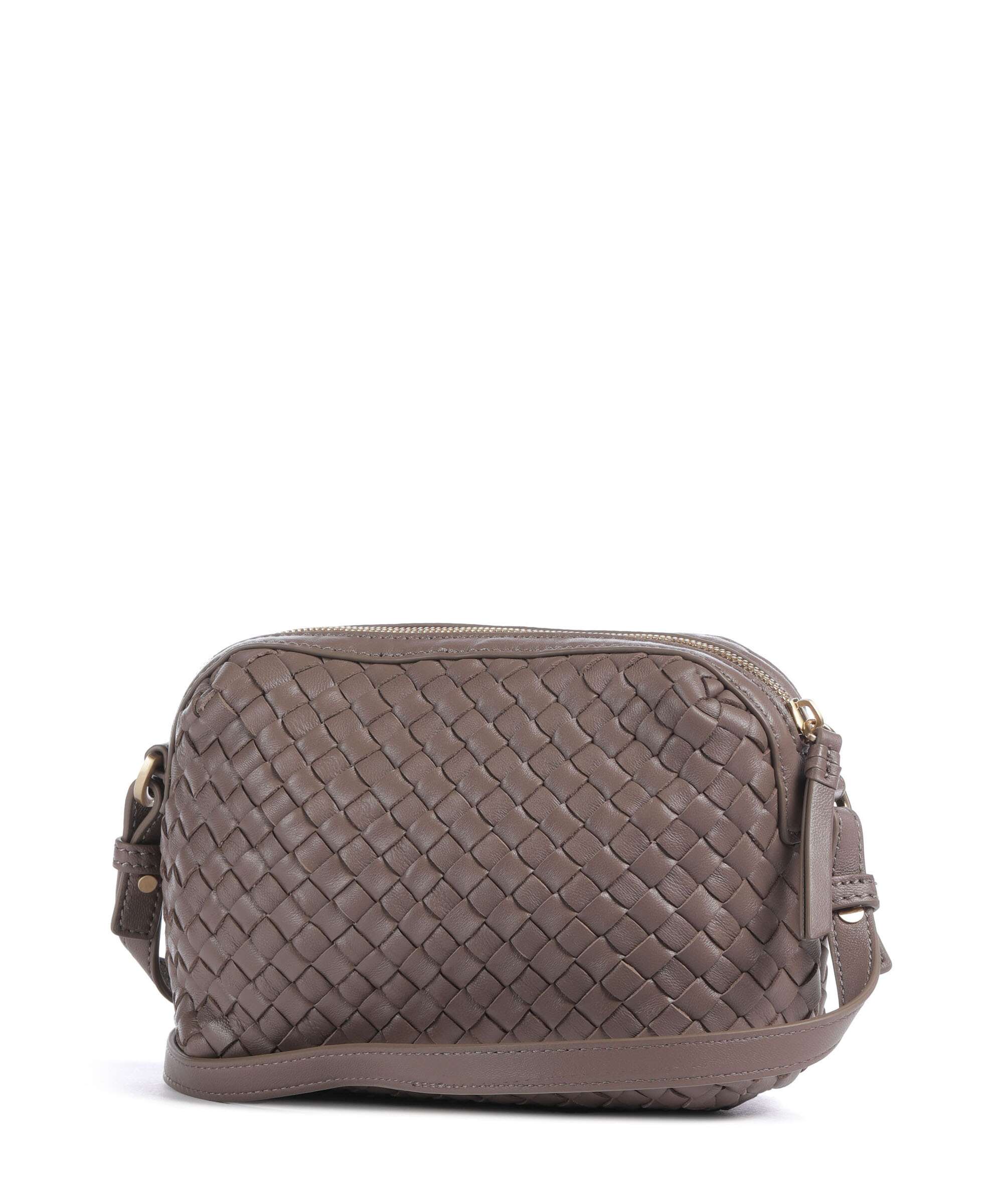 Les Visionnaires Lynn Weave Silky Crossbody bag taupe brown - Image 2