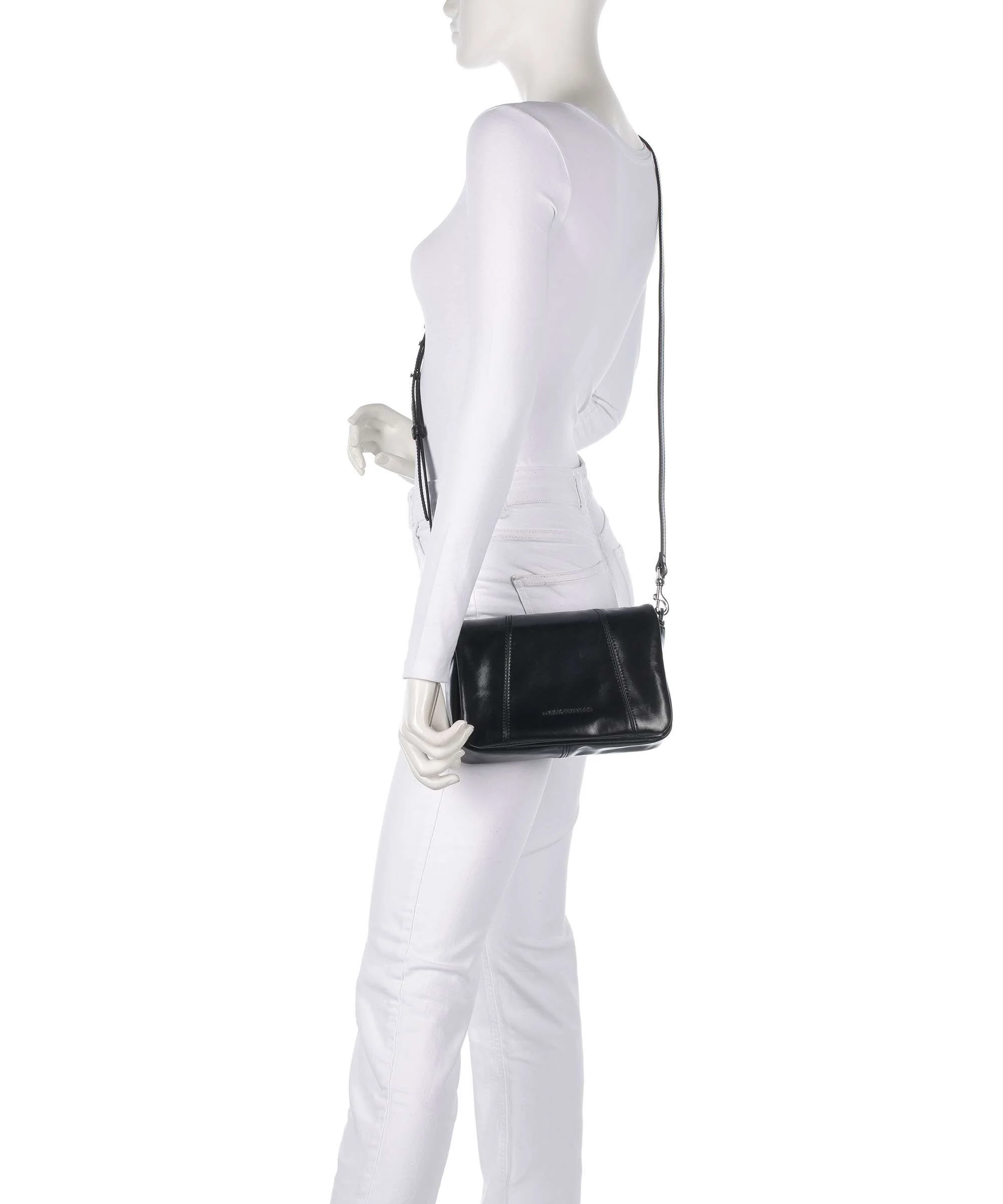 Les Visionnaires Mila Icon Crinkle Crossbody bag black - Image 3