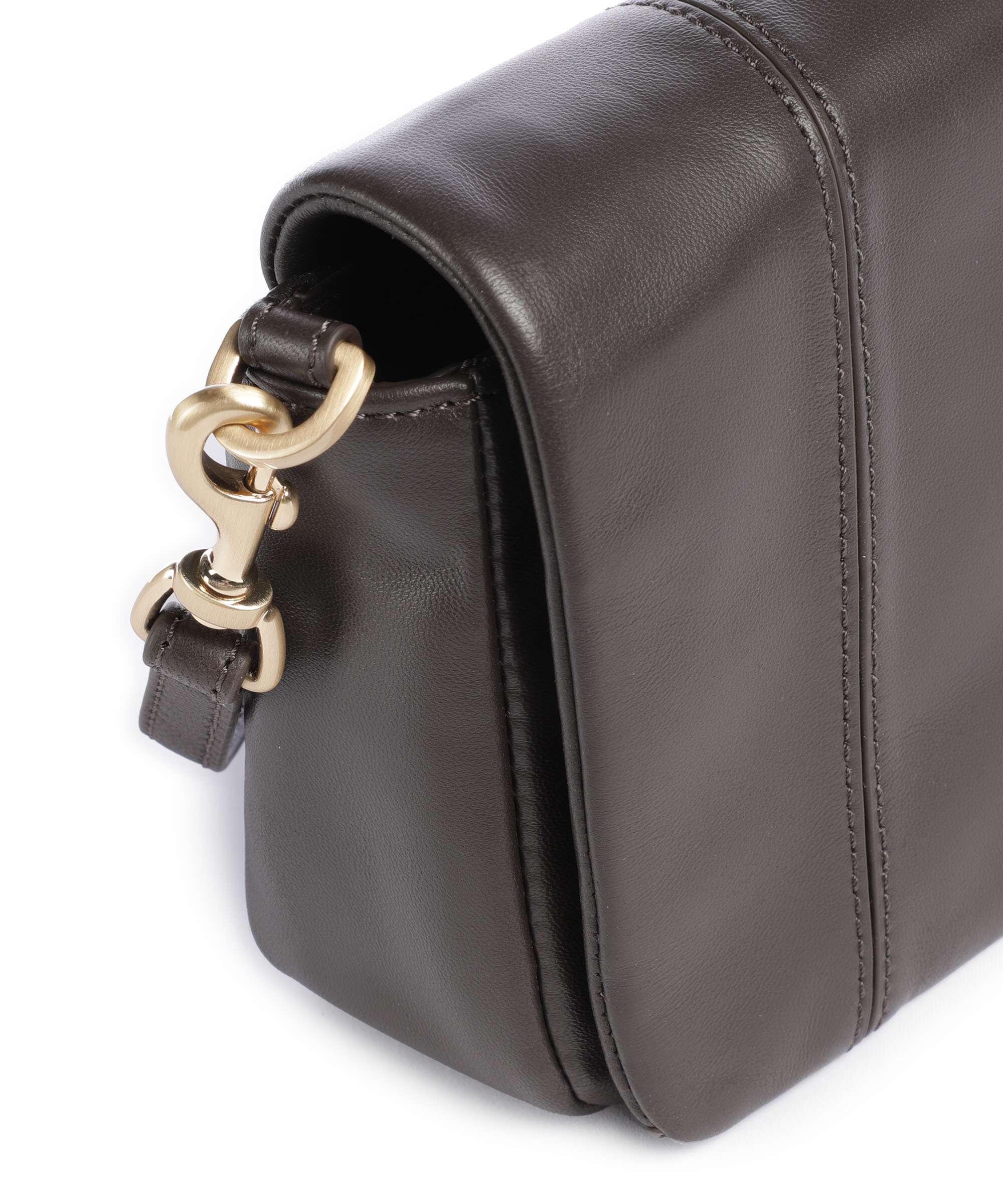 Les Visionnaires Mila Icon Silky Crossbody bag chocolate brown - Image 4