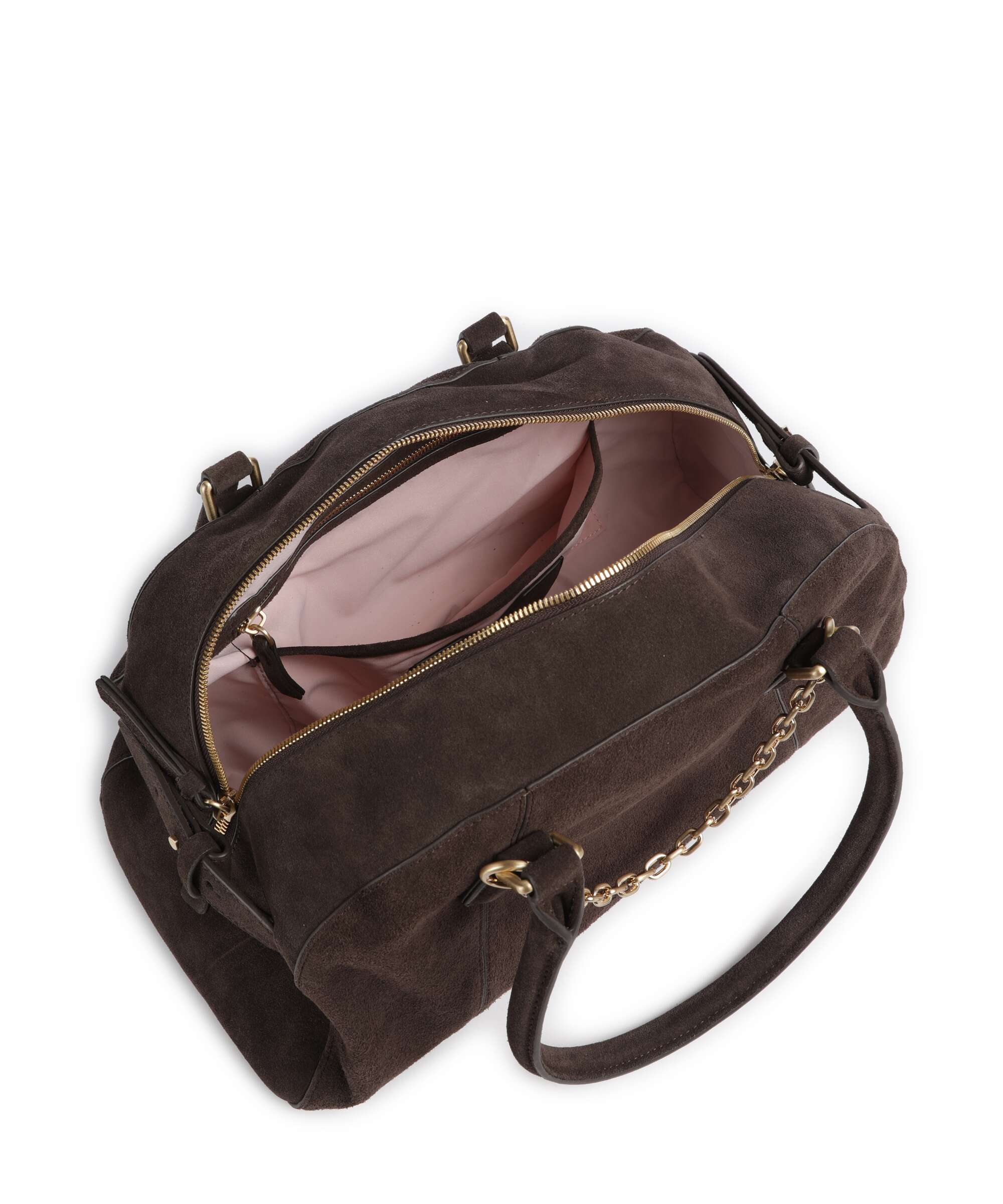 Les Visionnaires Odette Cozy Chain Handbag dark brown - Image 6
