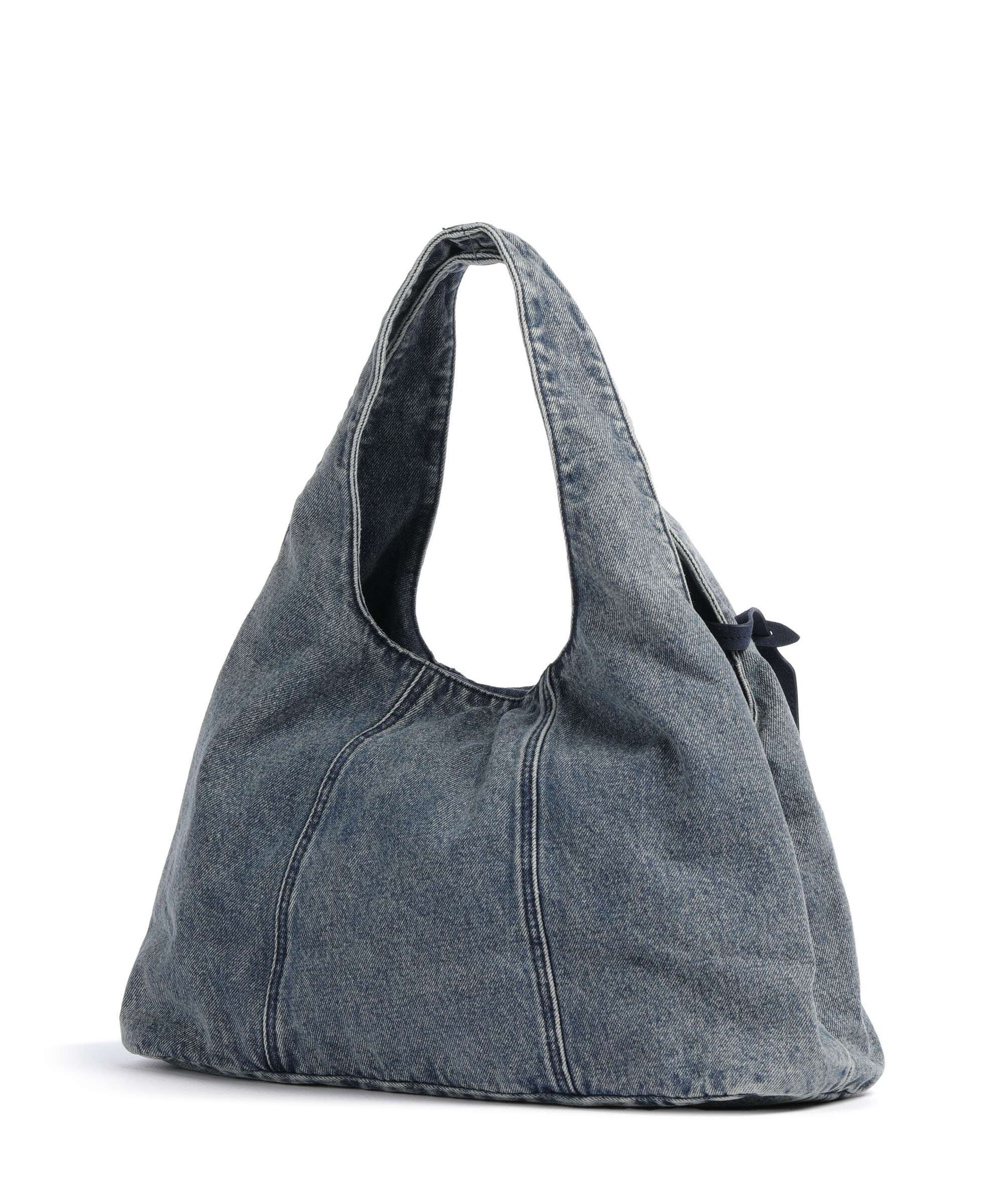 Les Visionnaires Paz Denim Essential Hobo bag washed denim - Image 2