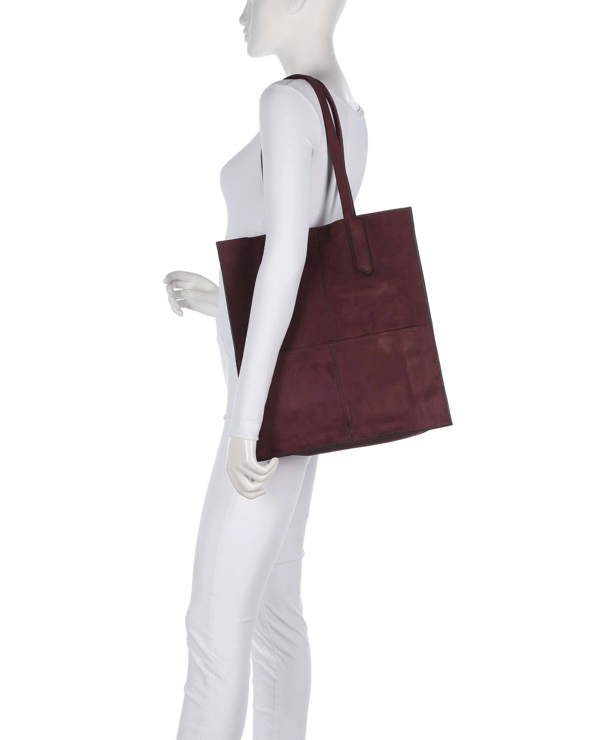 Liebeskind Amy Vegan Suede L Tote bag pomegranate - Image 3