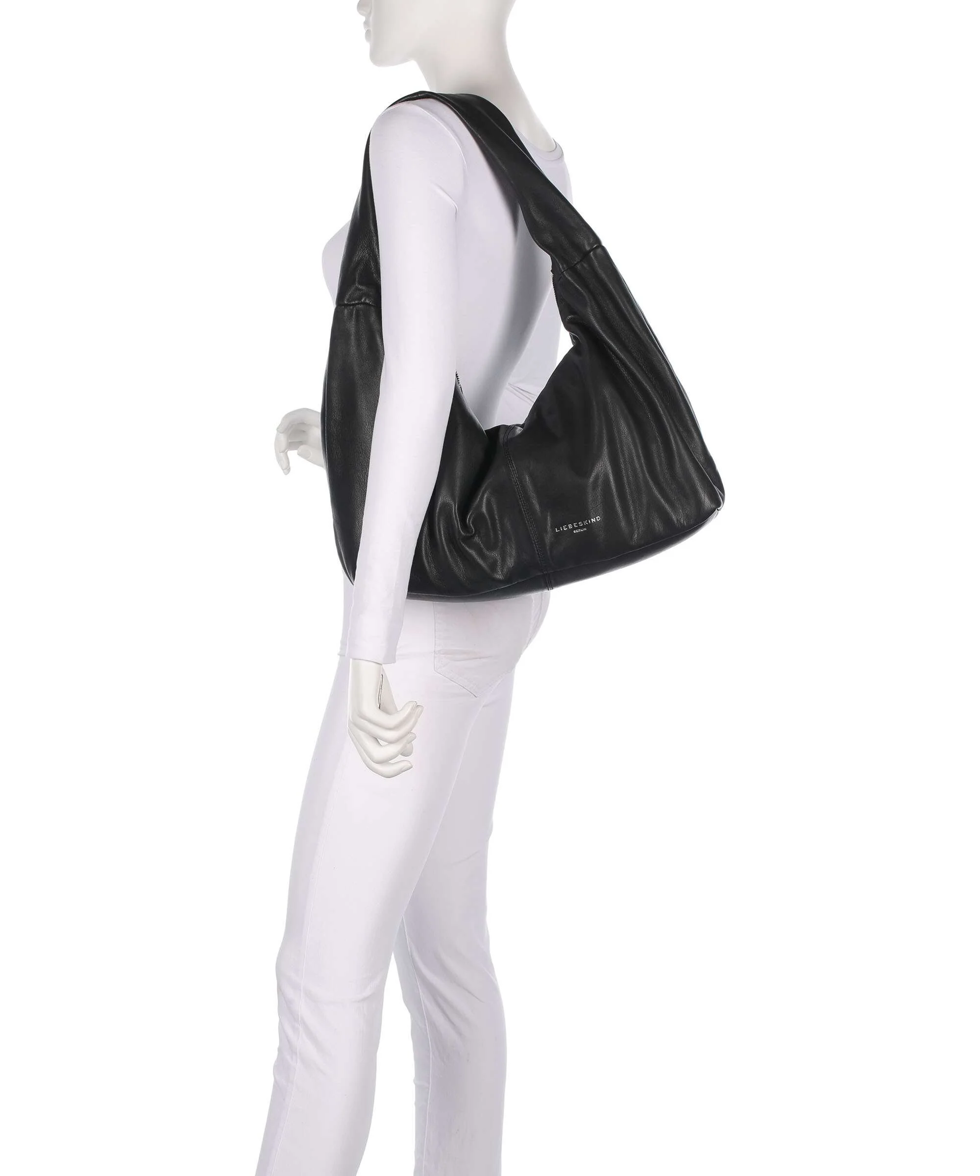 Liebeskind Bo Sheep Natural L Hobo bag black - Image 3