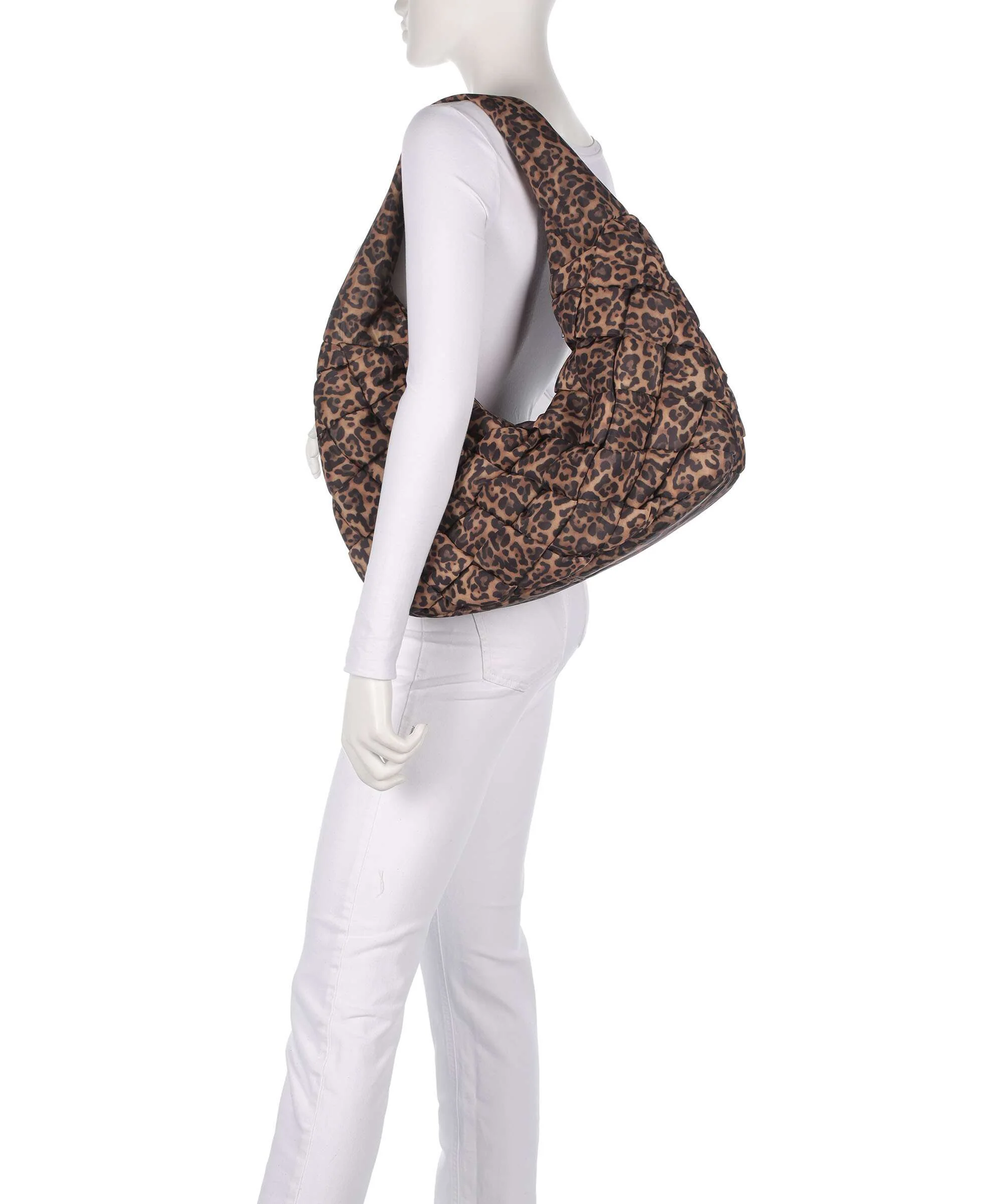 Liebeskind Bo Weaved Nylon L Hobo bag leo - Image 3