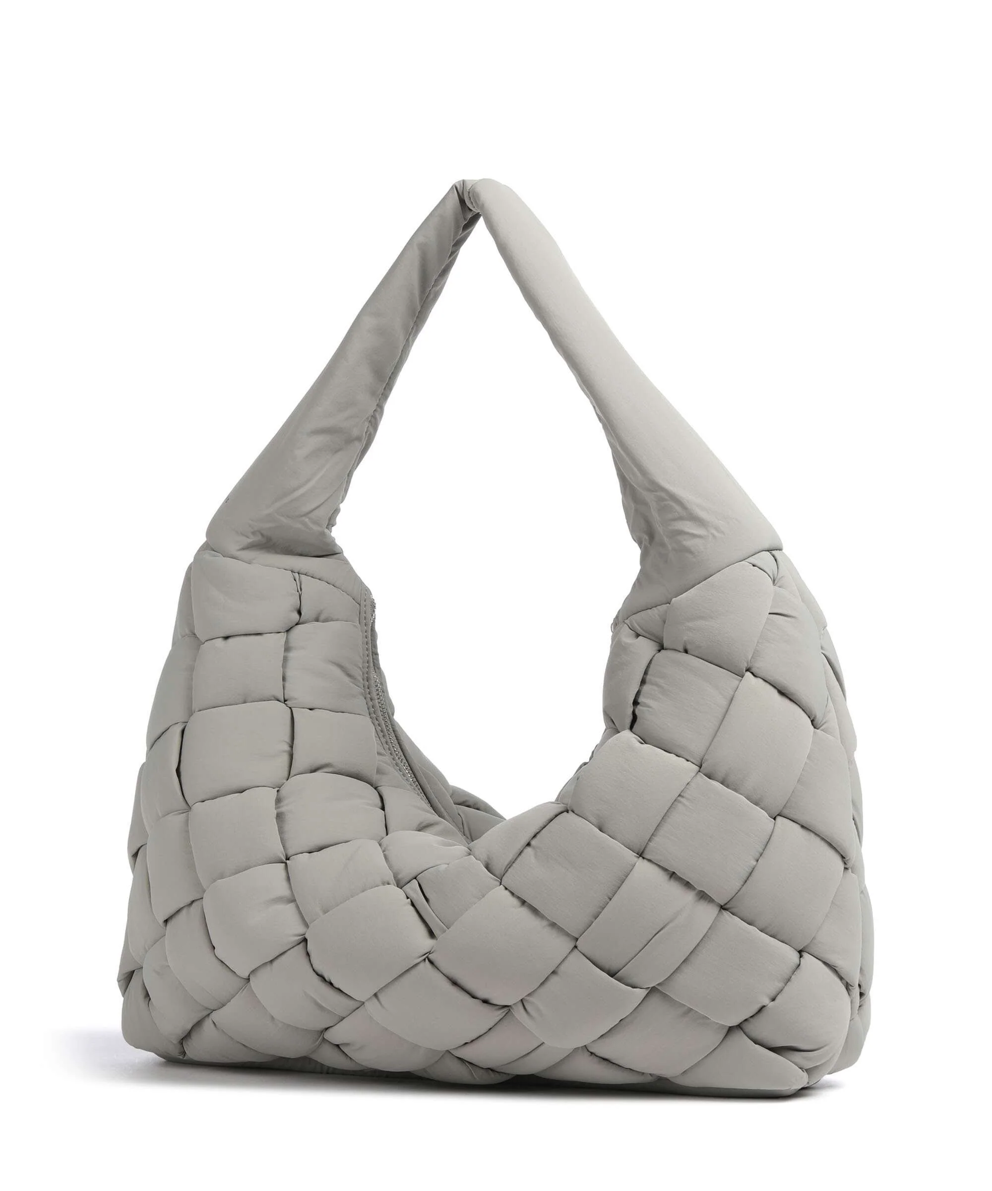 Liebeskind Bo Weaved Nylon L Hobo bag neutral grey - Image 2