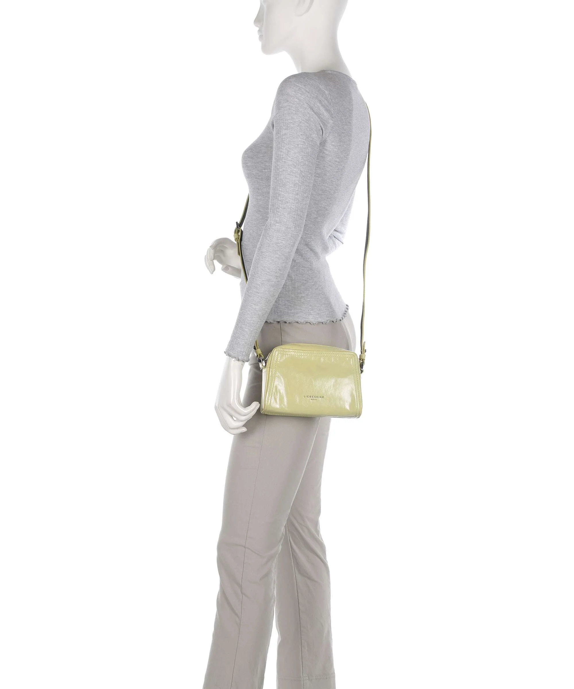 Liebeskind Chudy Paper Touch Crinkle S Crossbody bag light mimosa - Image 3