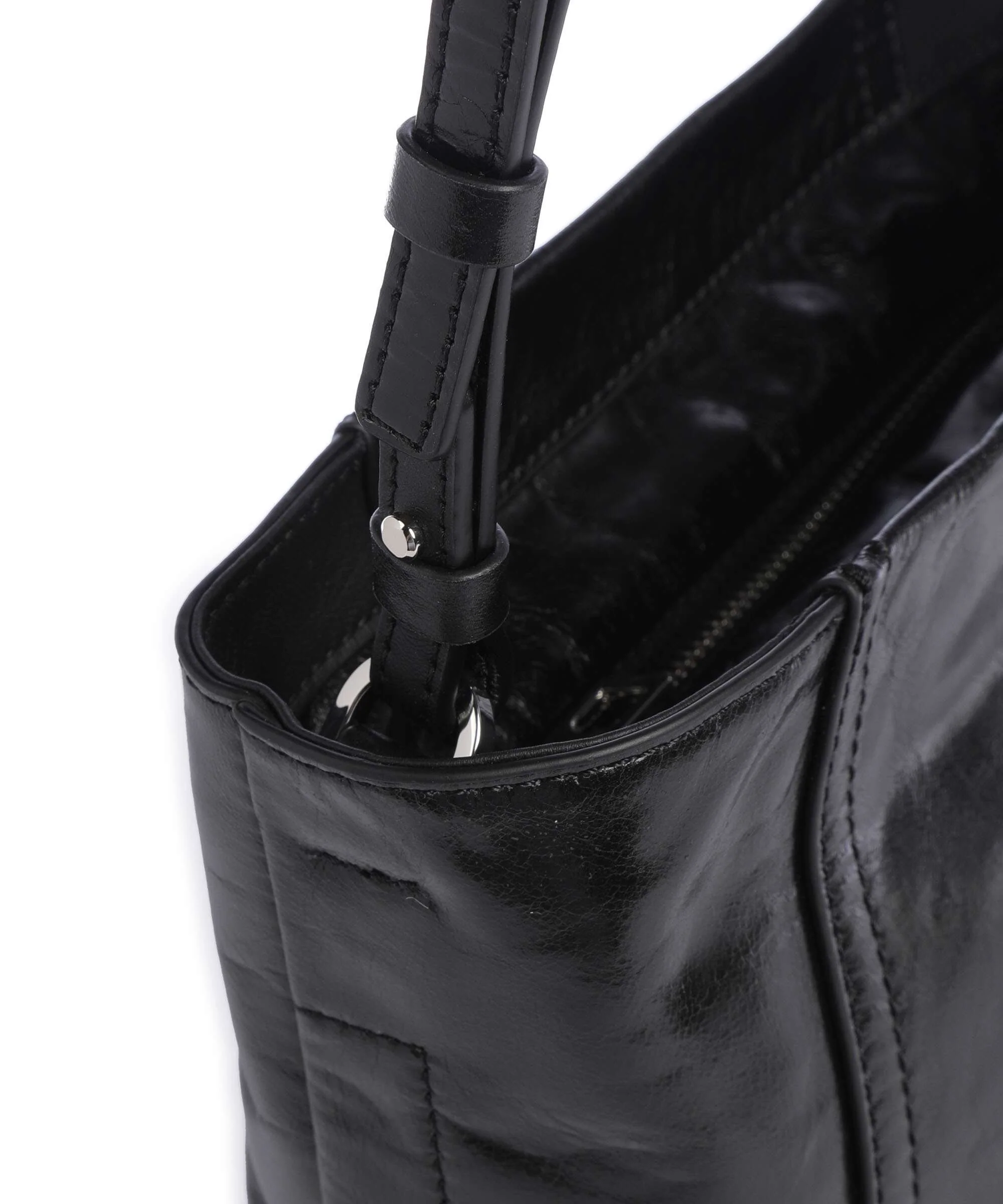 Liebeskind Chudy Paper Touch Crinkle S Crossbody bag black - Image 4