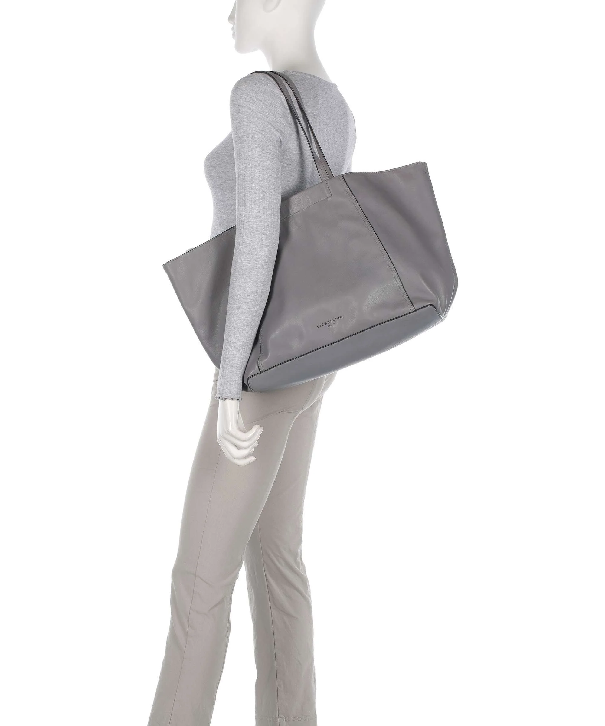 Liebeskind Chudy Sheep Natural L Tote bag grigio - Image 3