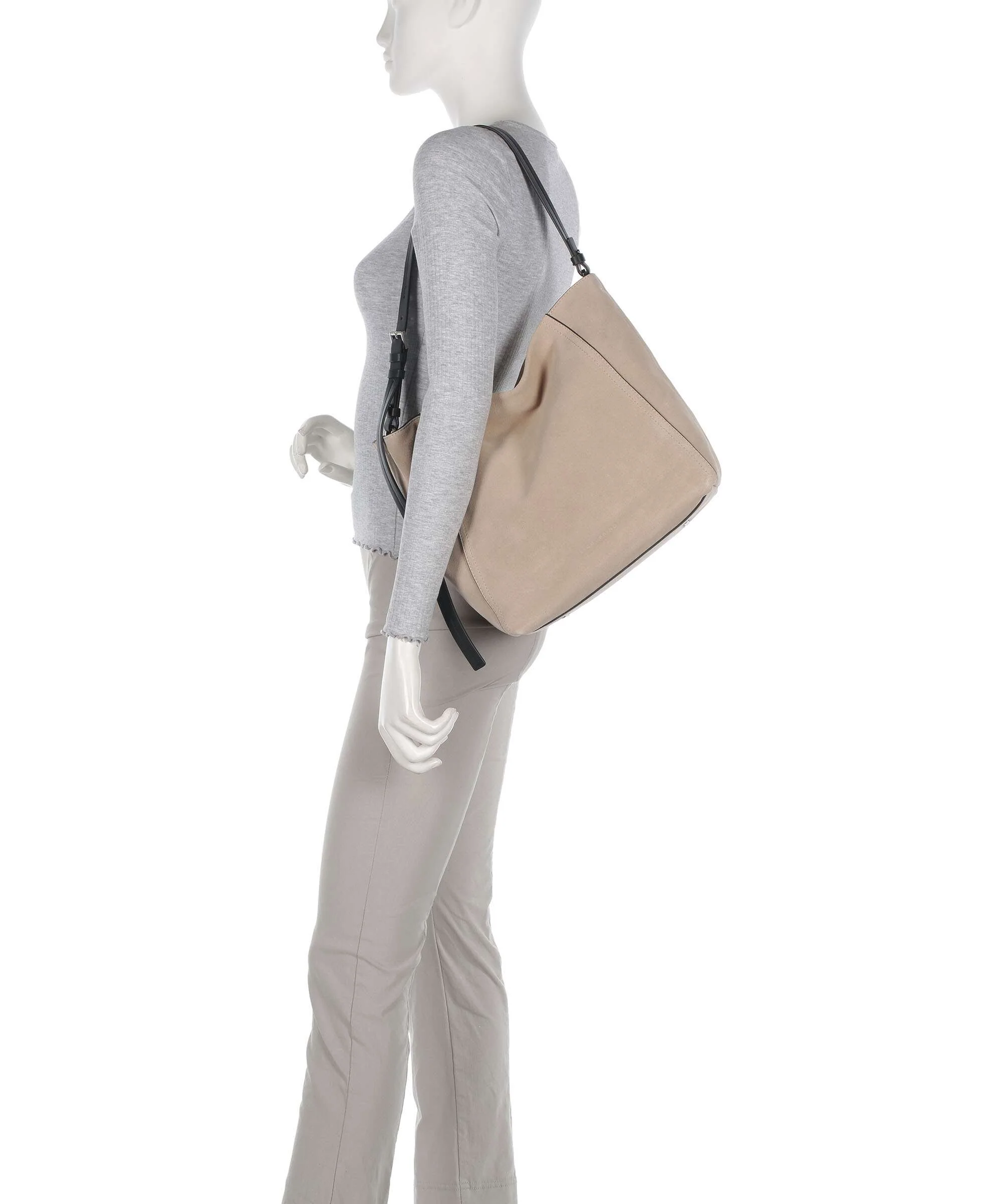 Liebeskind Chudy Suede M Hobo bag stone - Image 3