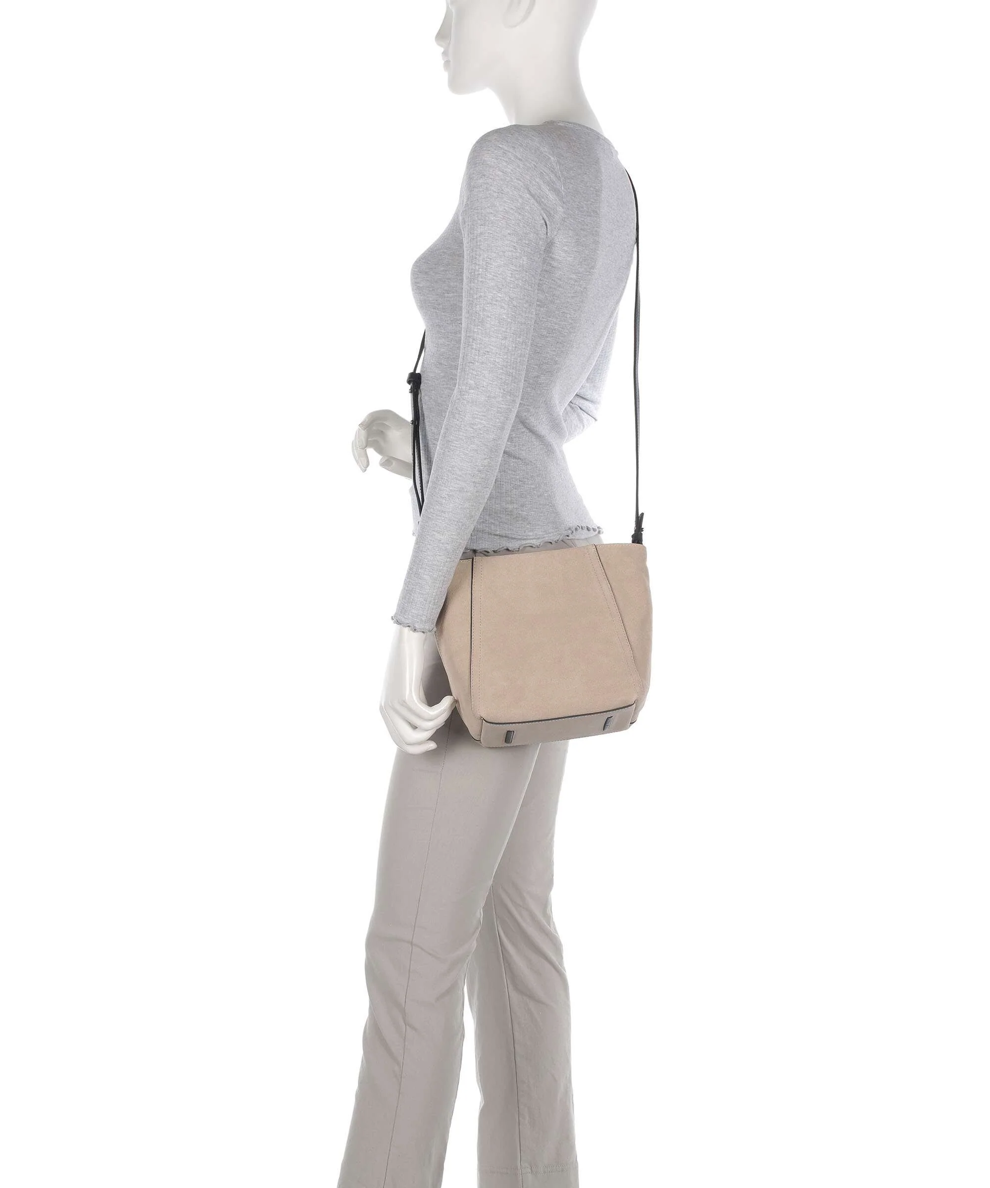Liebeskind Chudy Suede S Crossbody bag stone - Image 3