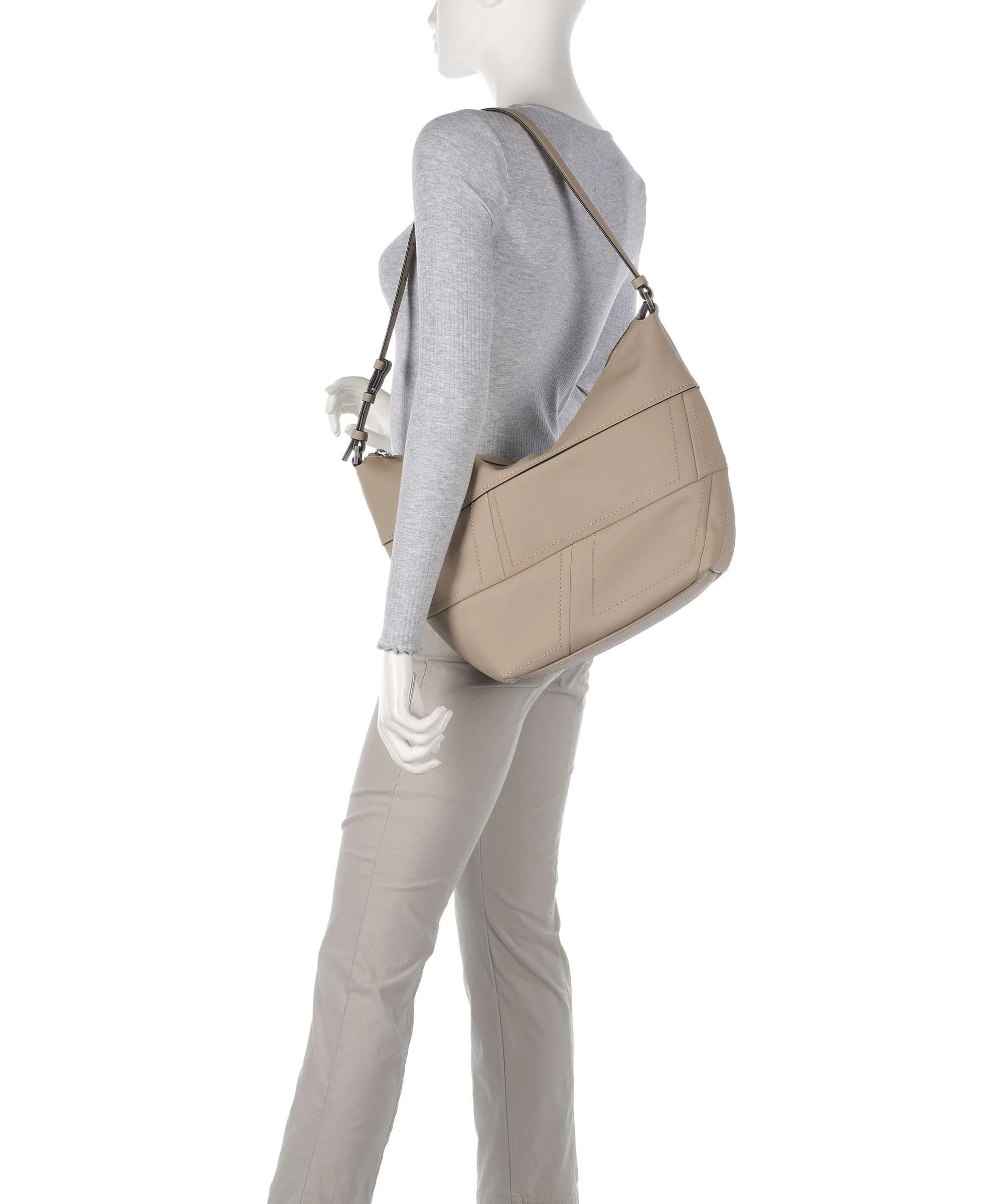 Liebeskind Edda Calf Optic M Hobo bag stone - Image 3