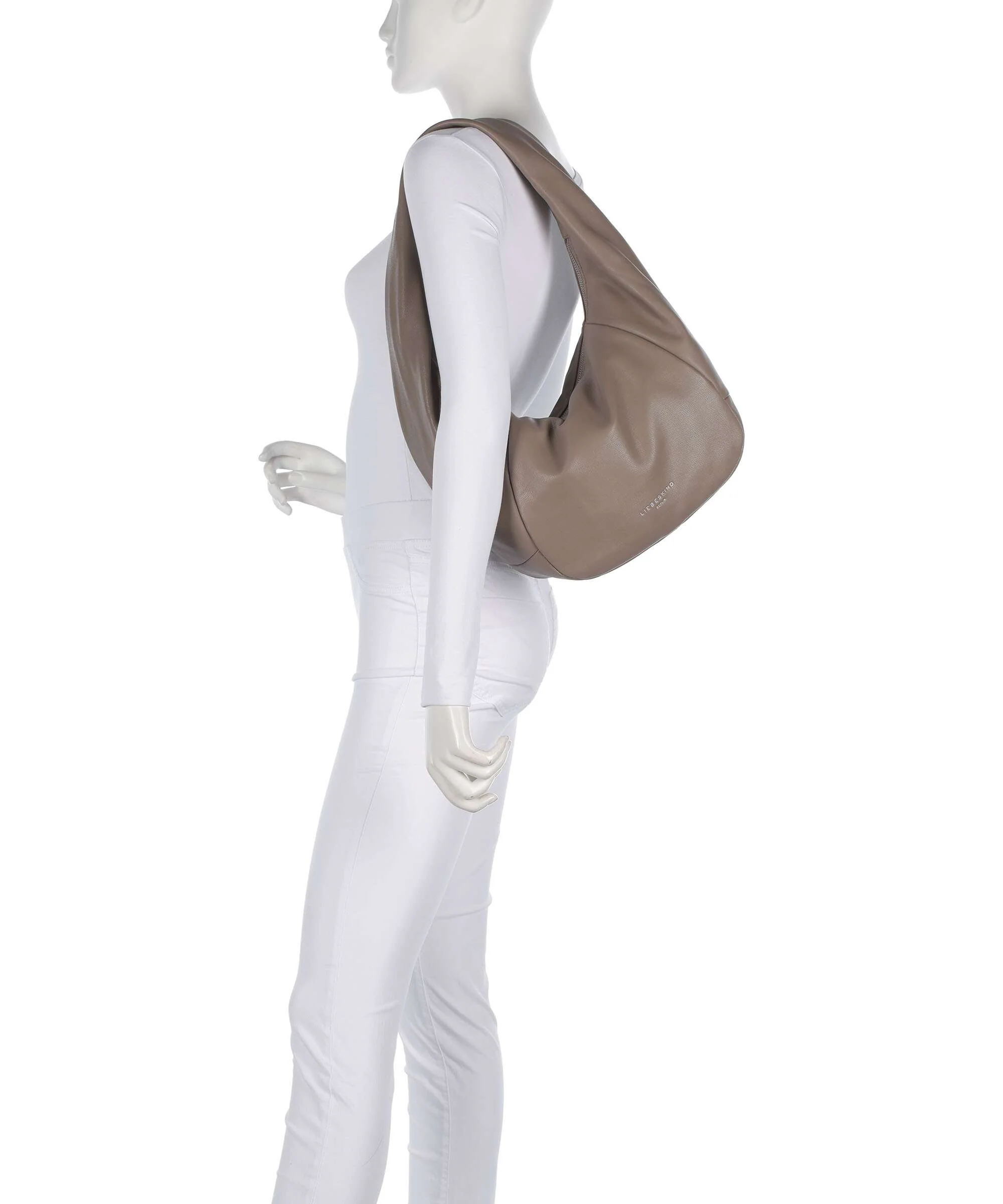 Liebeskind Farrah Vintage Goat M Hobo bag neutral grey - Image 3