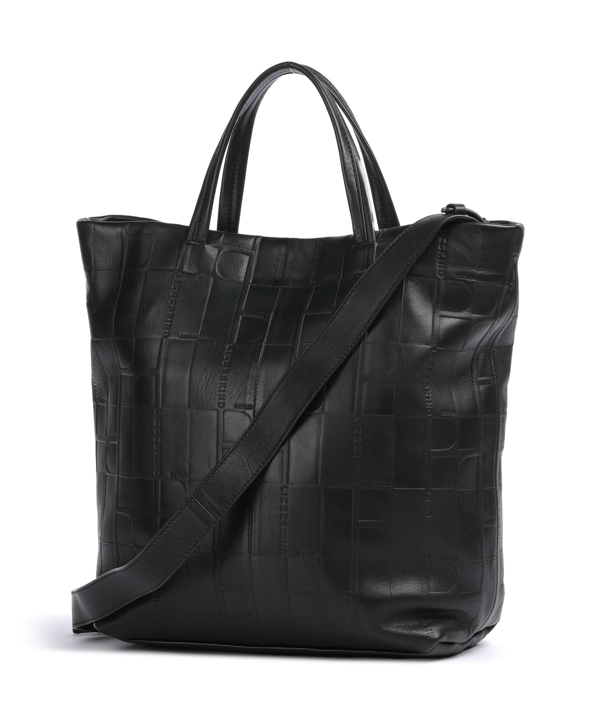 Liebeskind Hera Monogram Sheep Natural L Handbag black - Image 2
