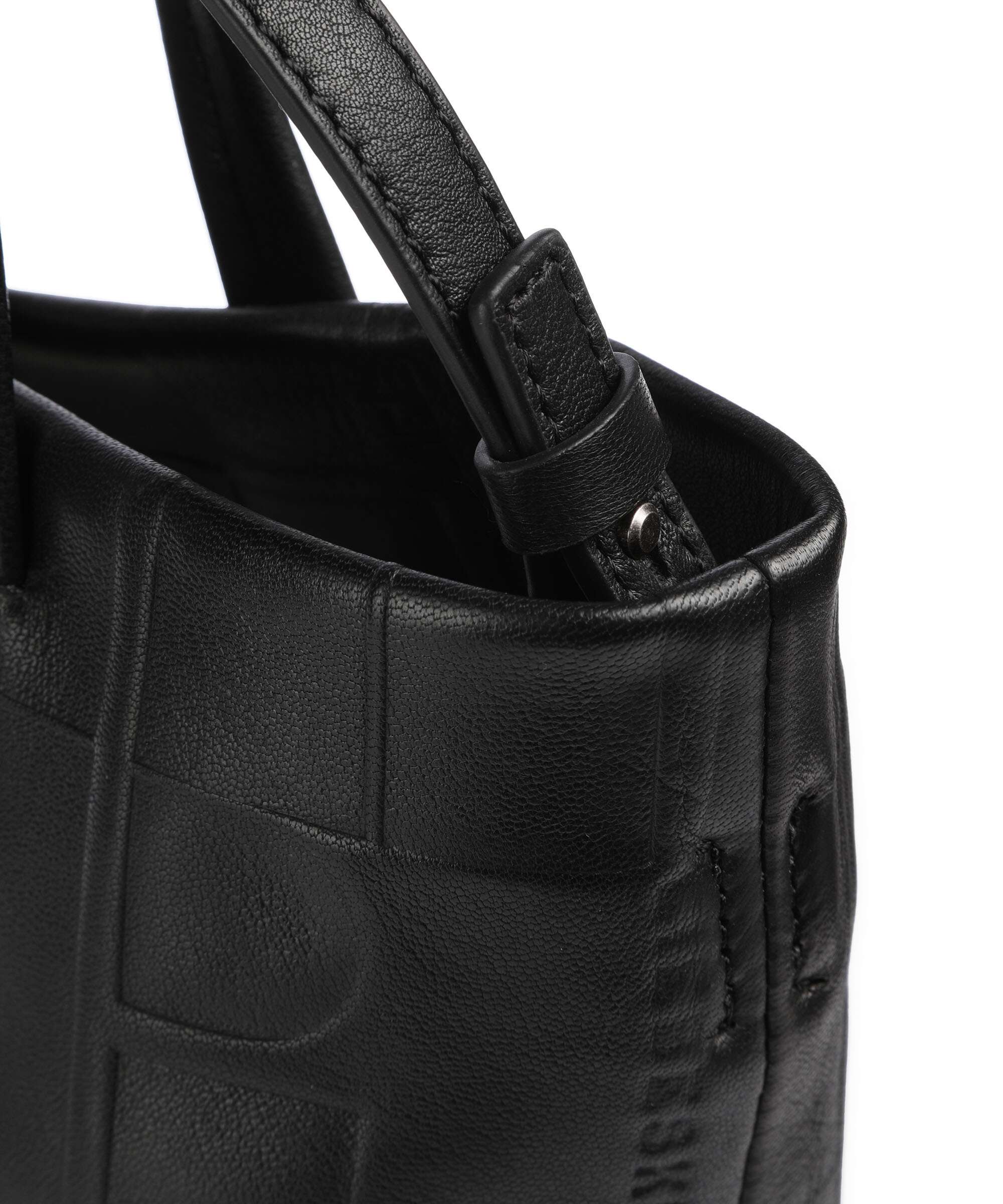 Liebeskind Hera Monogram Sheep Natural M Handbag black - Image 4