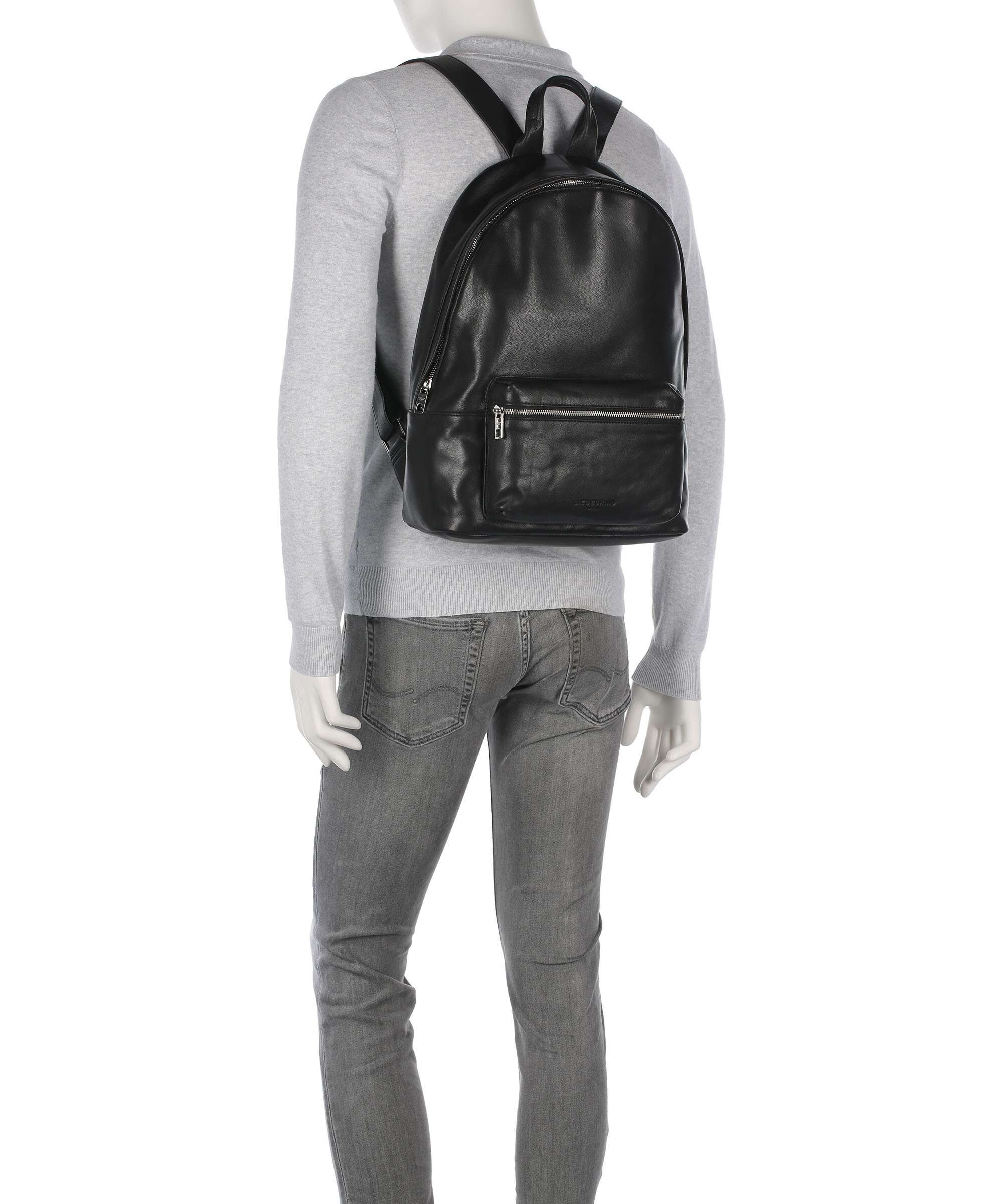 Liebeskind Jil Goat Leather L Backpack black - Image 3