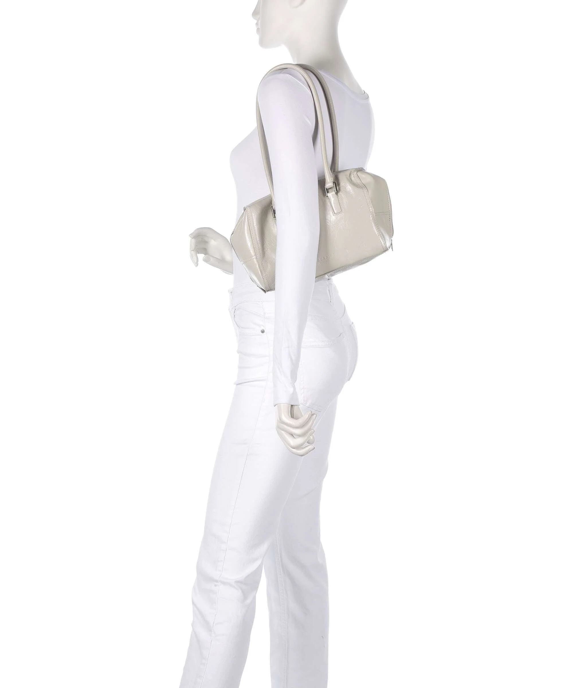 Liebeskind Kayla Lack Distressed S Shoulder bag milk - Image 3