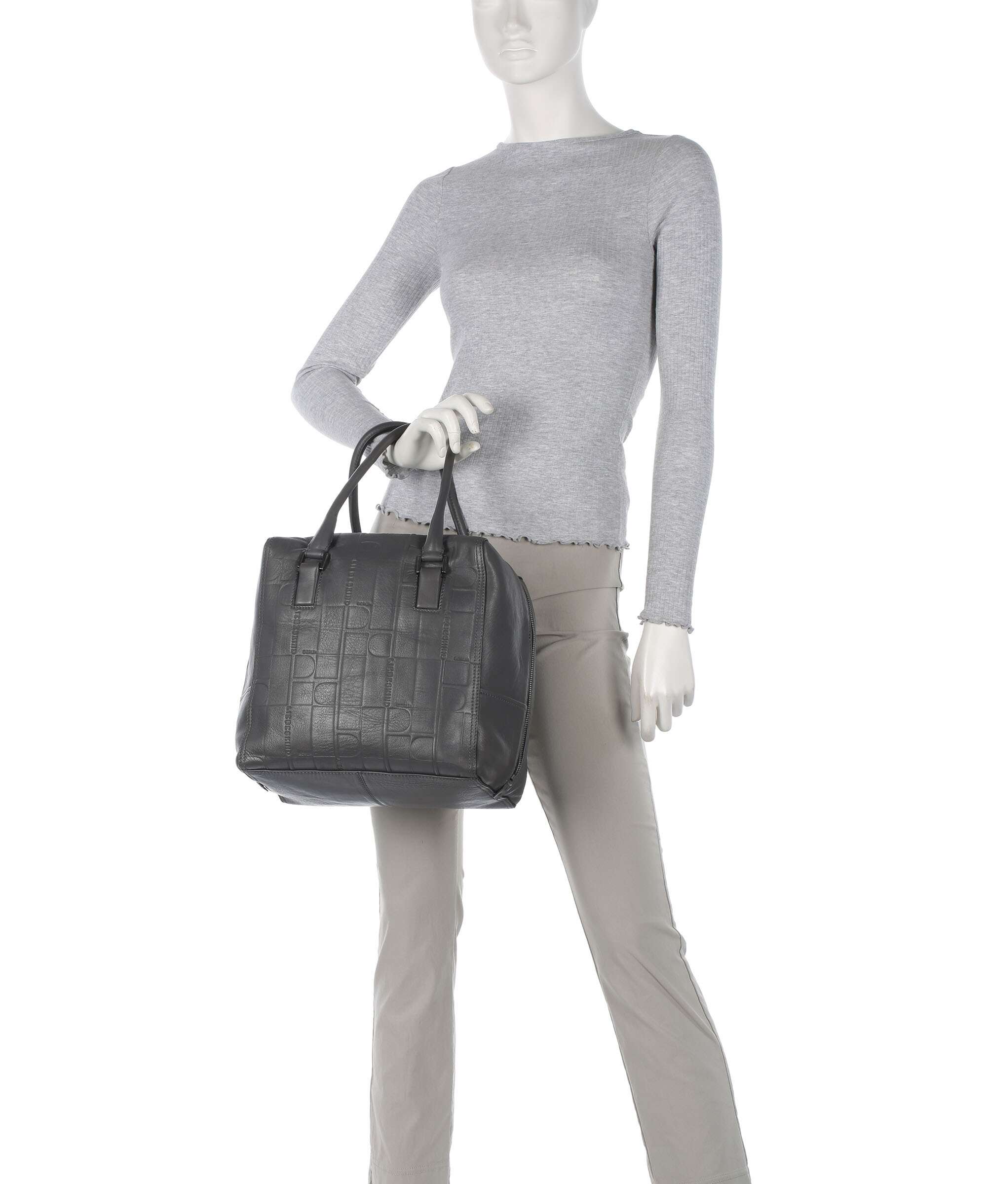 Liebeskind Kayla Monogram Sheep Natural M Handbag iron - Image 3