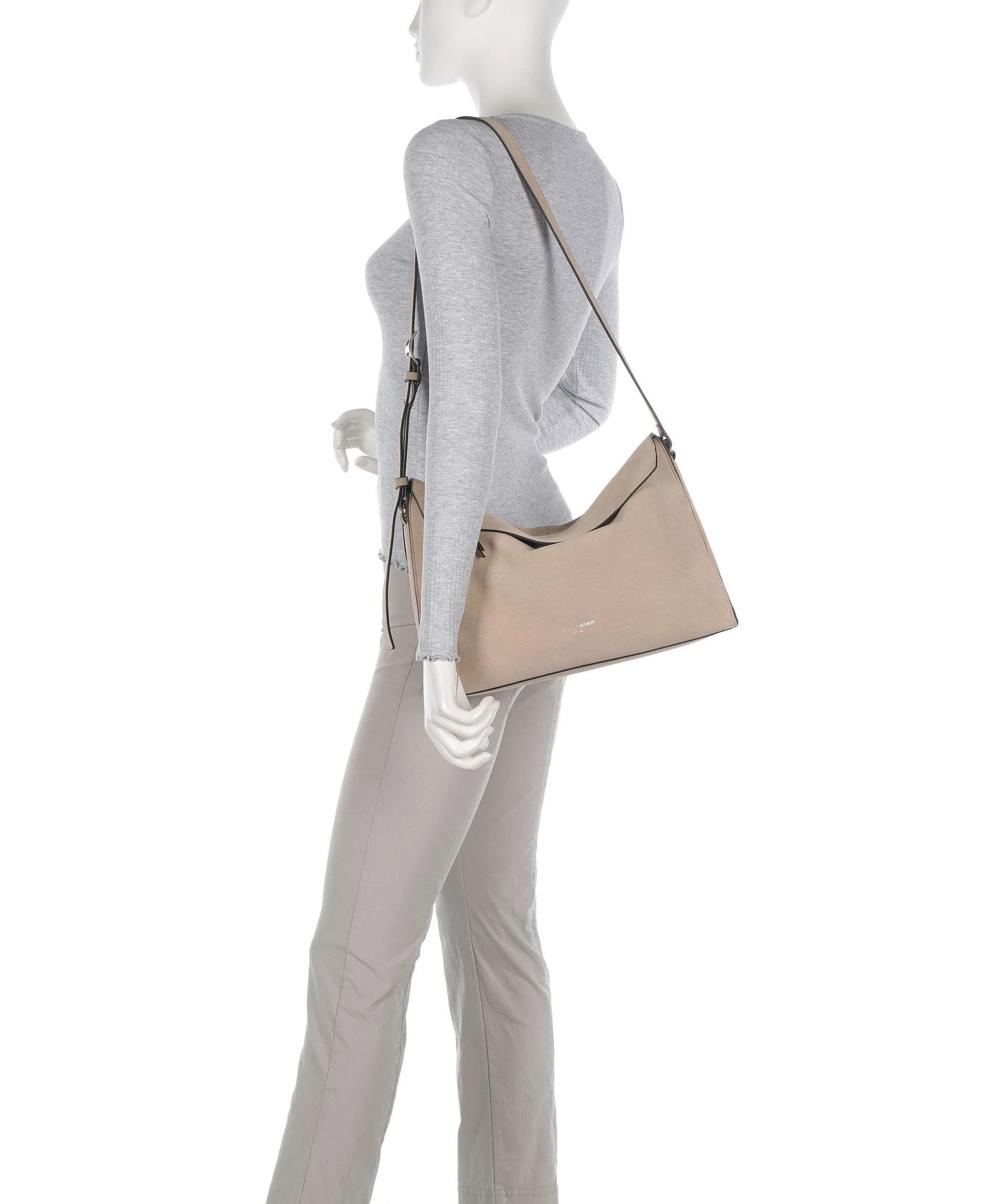 Liebeskind Lora Suede M Crossbody bag stone - Image 3