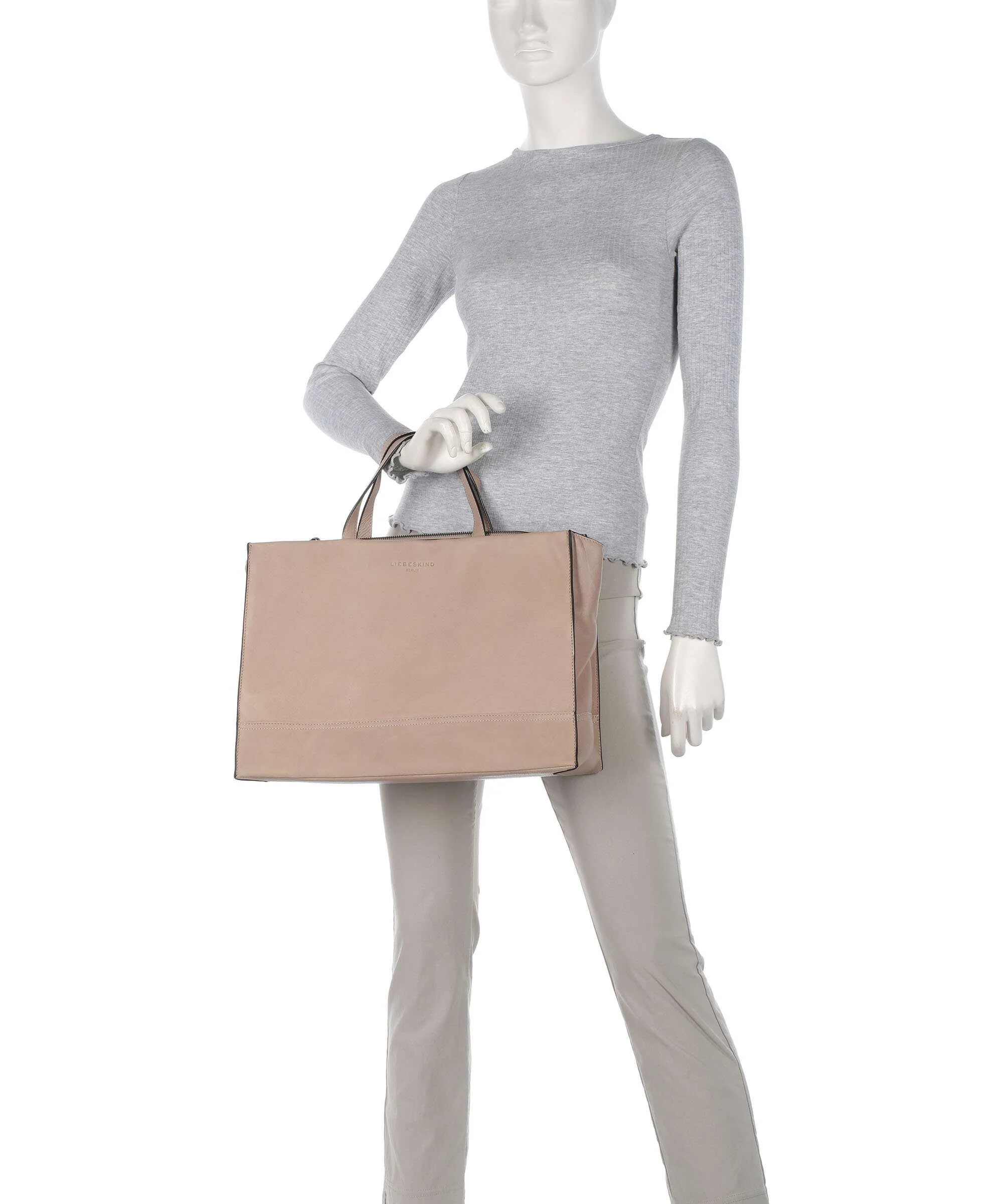 Liebeskind Lou 2 3D Leather L Handbag stone - Image 3