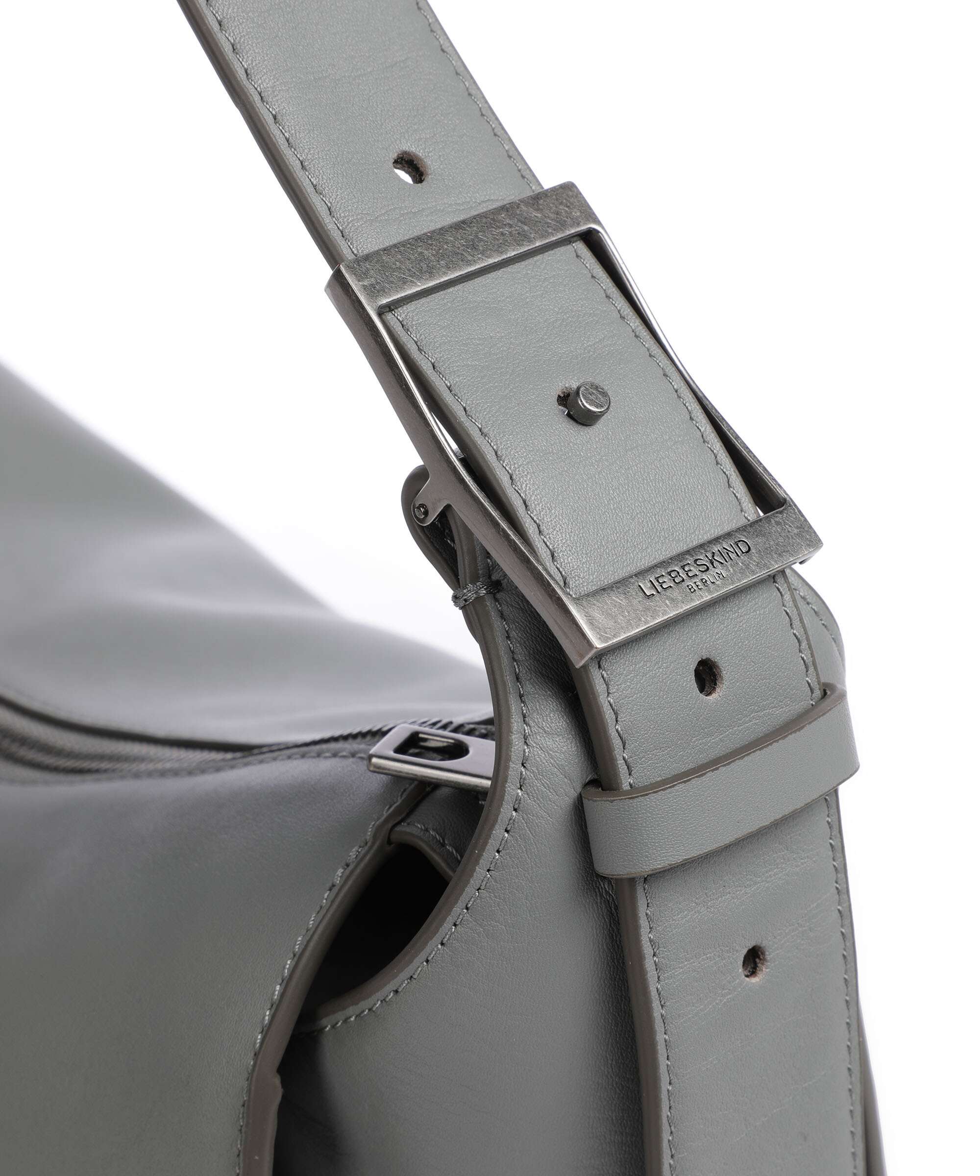 Liebeskind Lou Calf Optic M Hobo bag grigio - Image 4