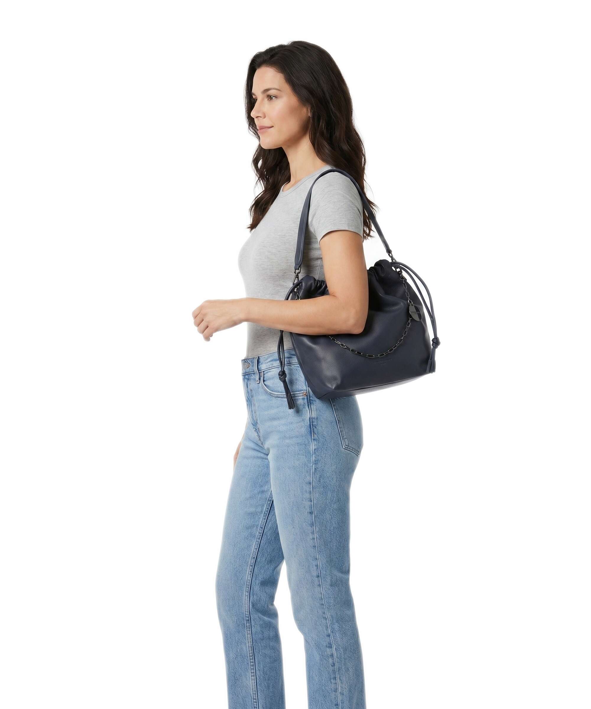 Liebeskind Lya II Small Pebble M Bucket bag peacoat - Image 3