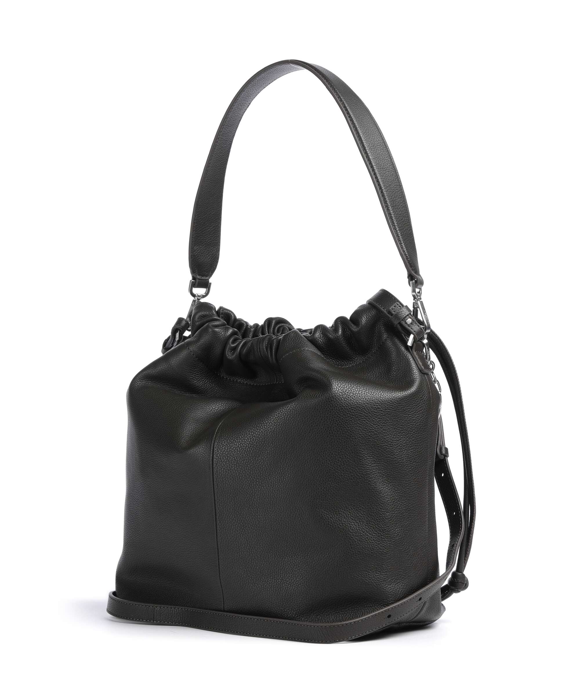 Liebeskind Lya II Small Pebble M Bucket bag deep soil - Image 2