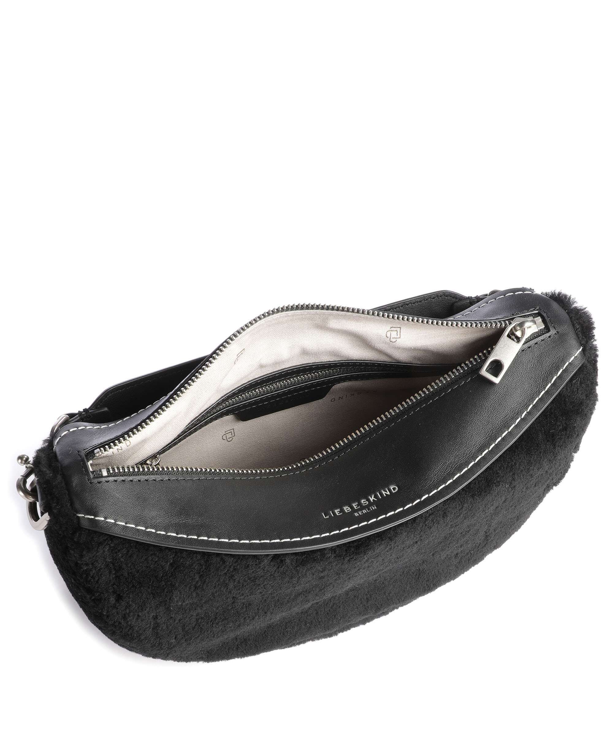Liebeskind Melli Shearling S Hobo bag black - Image 6