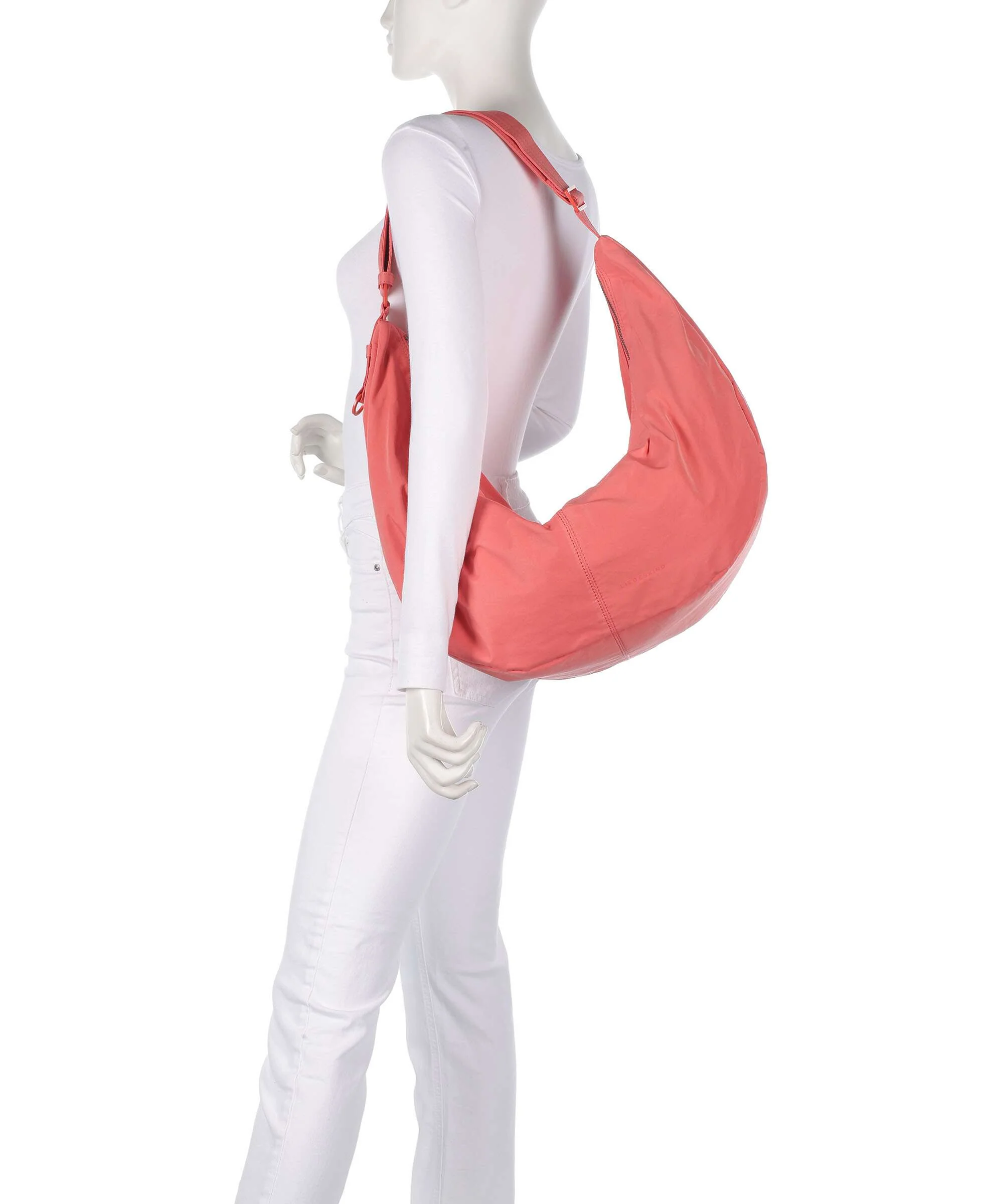 Liebeskind Moon Nylon L Hobo bag coral - Image 3