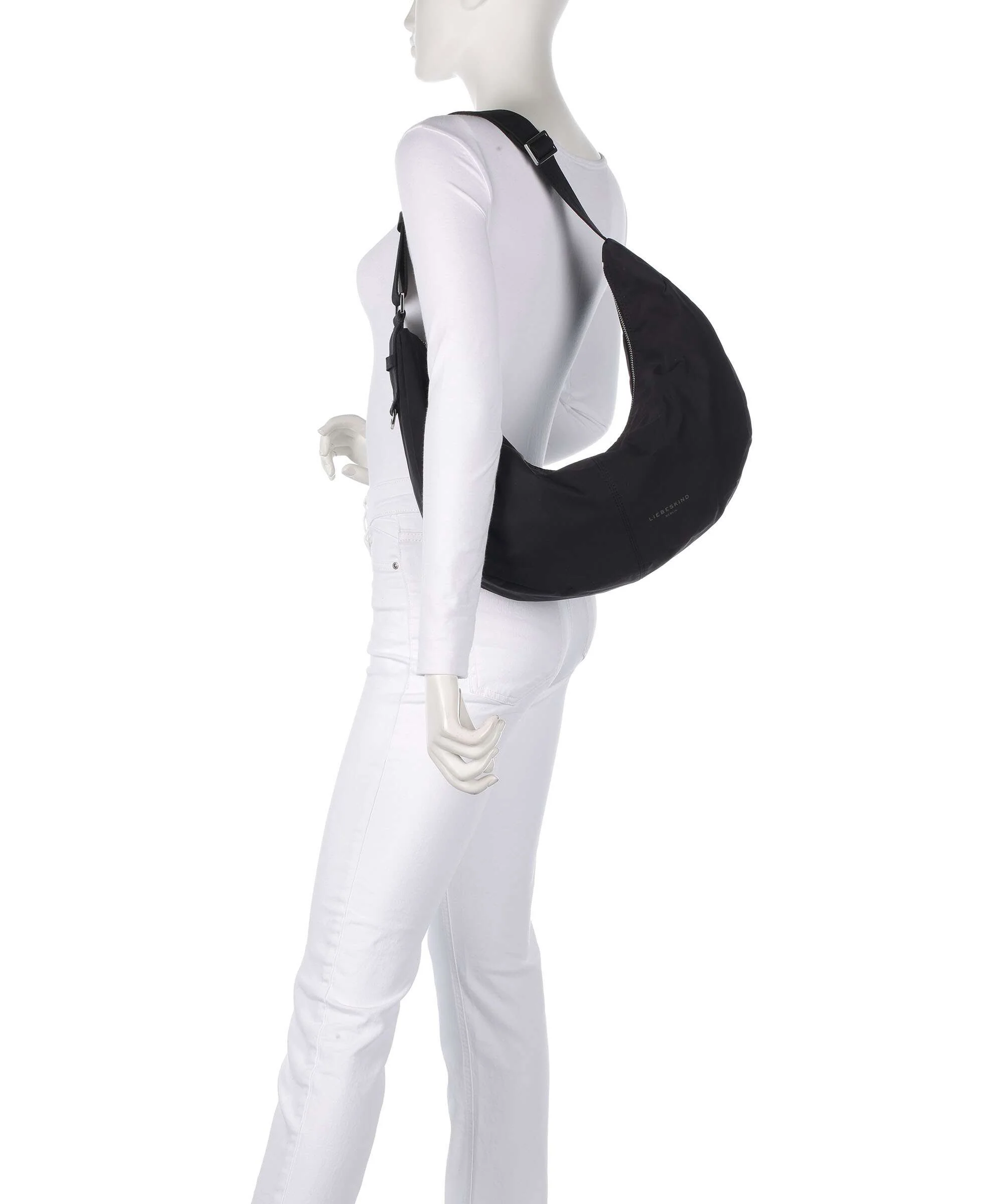 Liebeskind Moon Nylon M Hobo bag black - Image 3