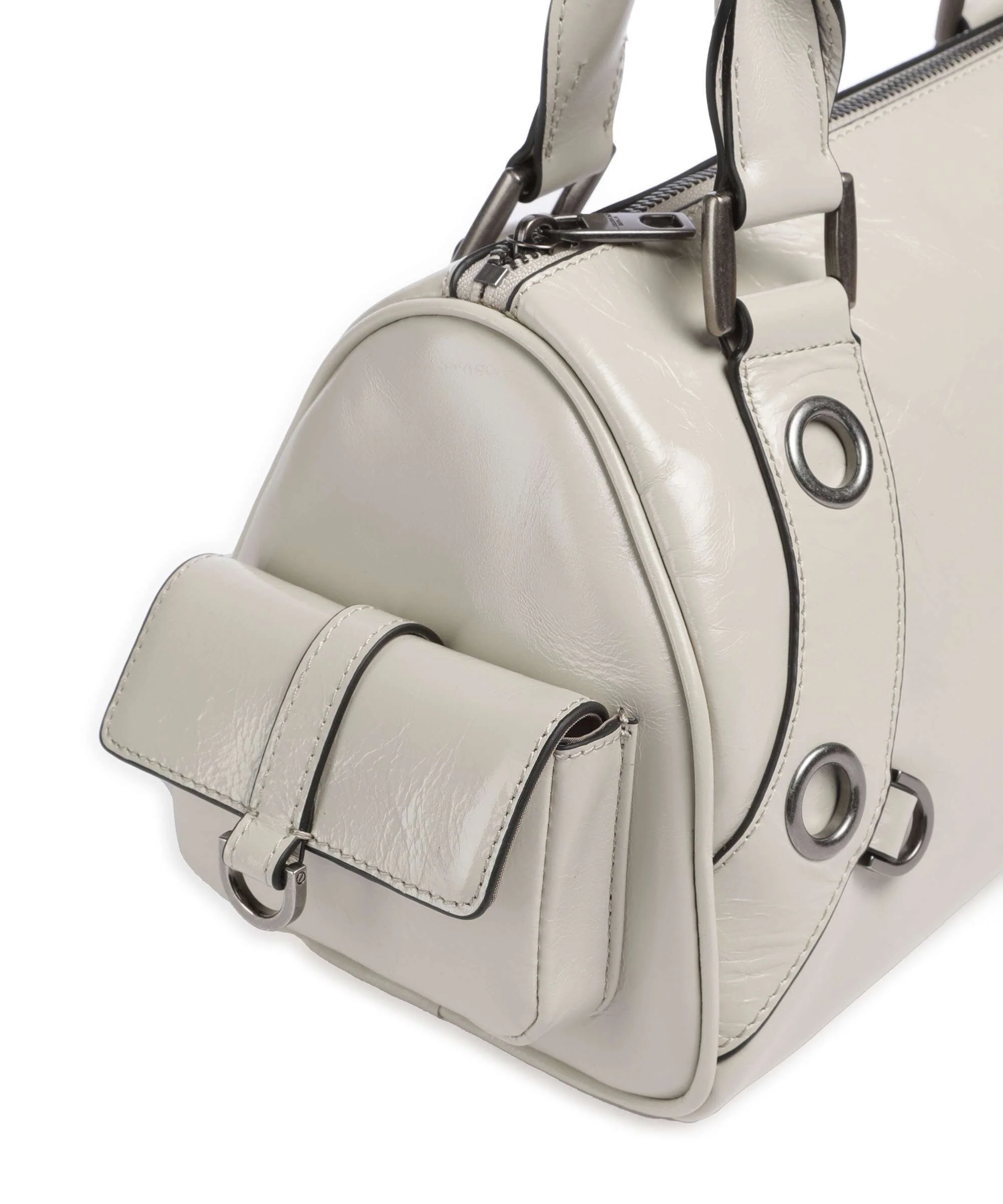 Liebeskind Nika Lack Distressed M Shoulder bag milk - Image 4