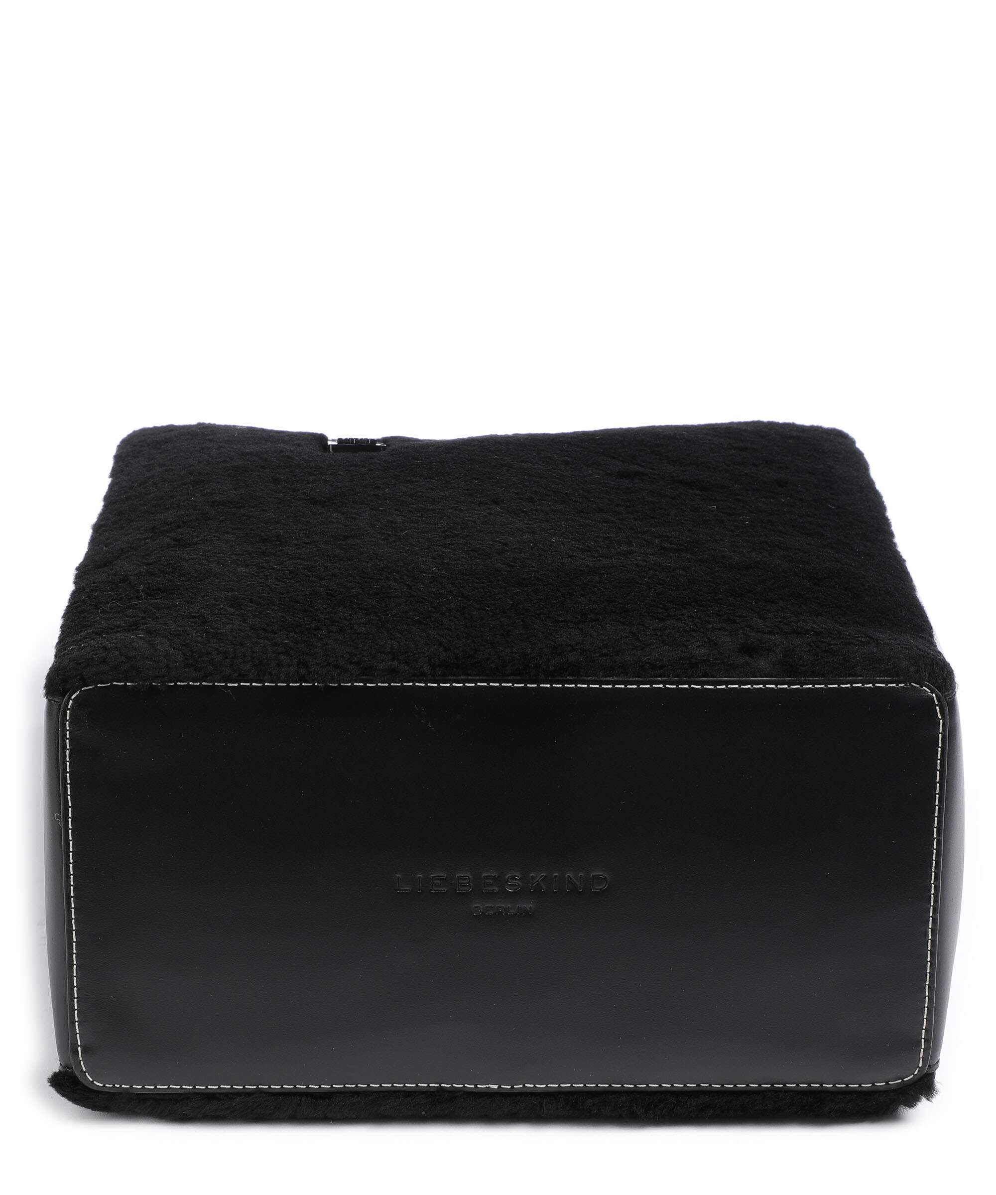 Liebeskind Paper Bag Shearling M Handbag black - Image 5