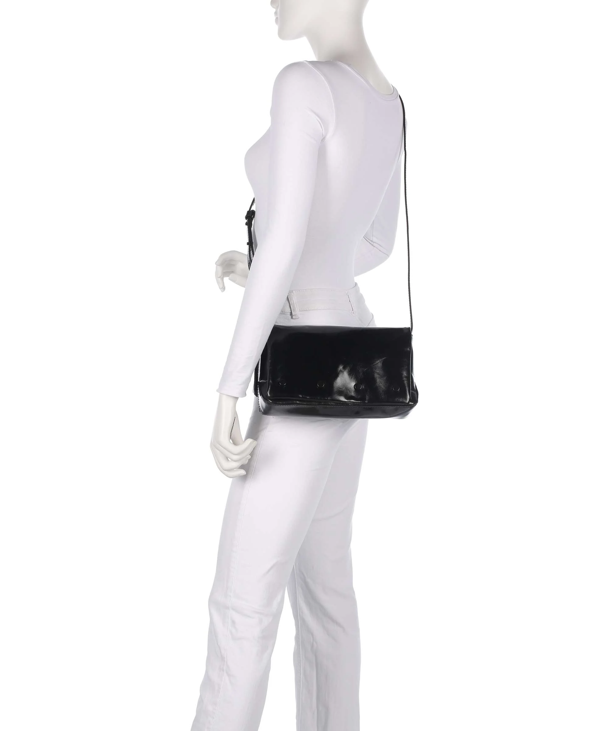 Liebeskind Rive Paper Touch Crinkle S Crossbody bag black - Image 3