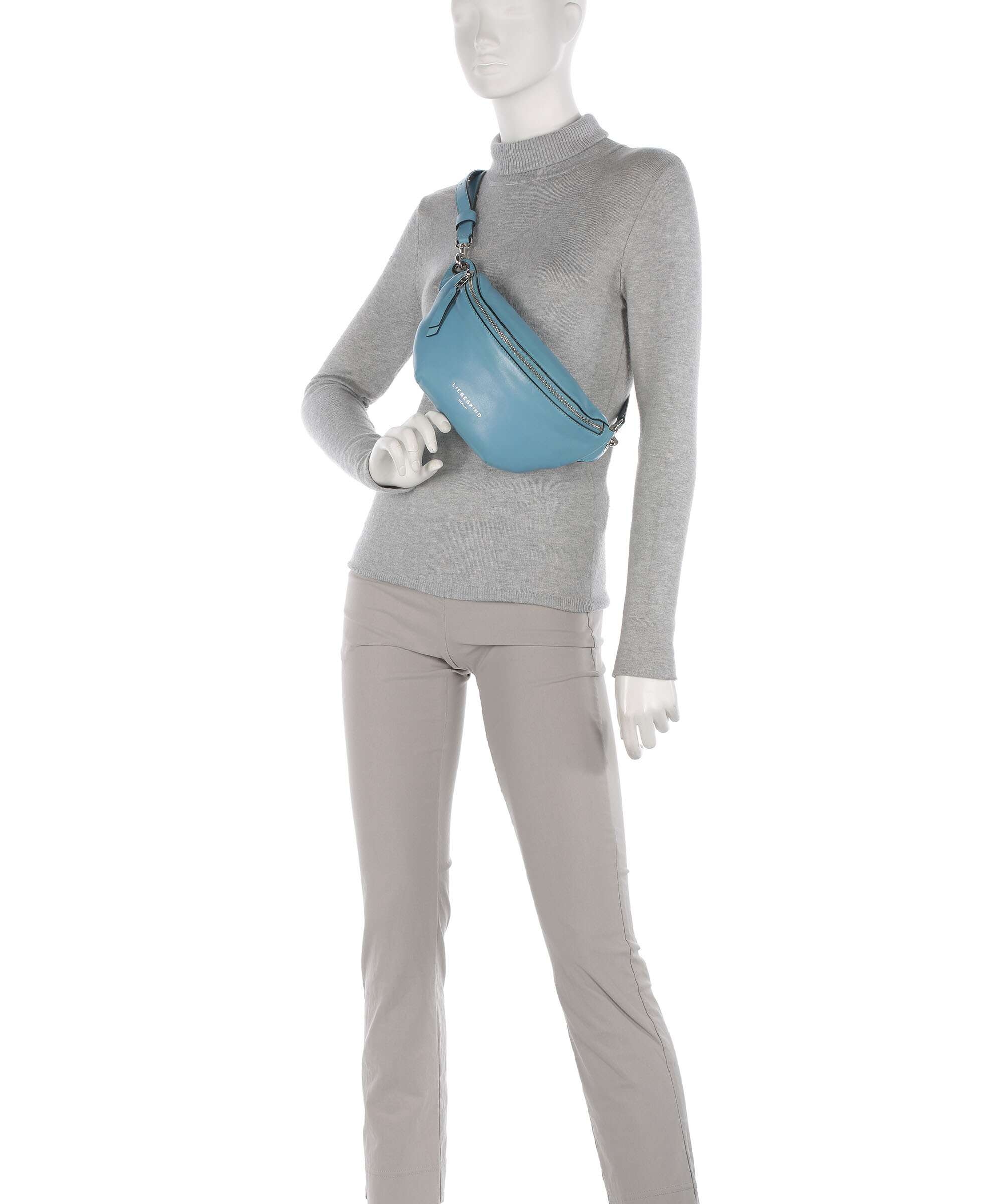 Liebeskind Tavia Sheep Natural Belt bag petrol blue - Image 4